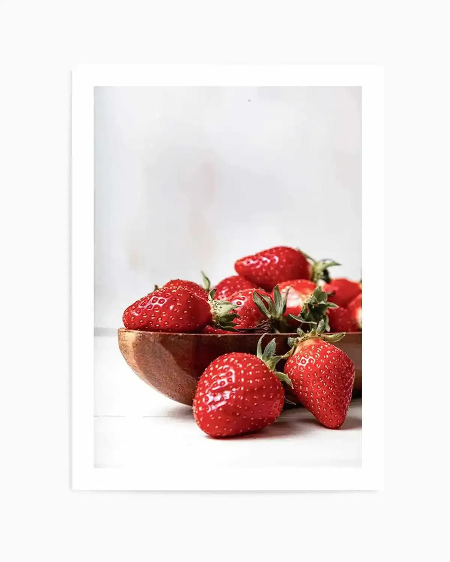 Strawberries Art Print from Olive et Oriel where you can shop wallpaper and artworks online