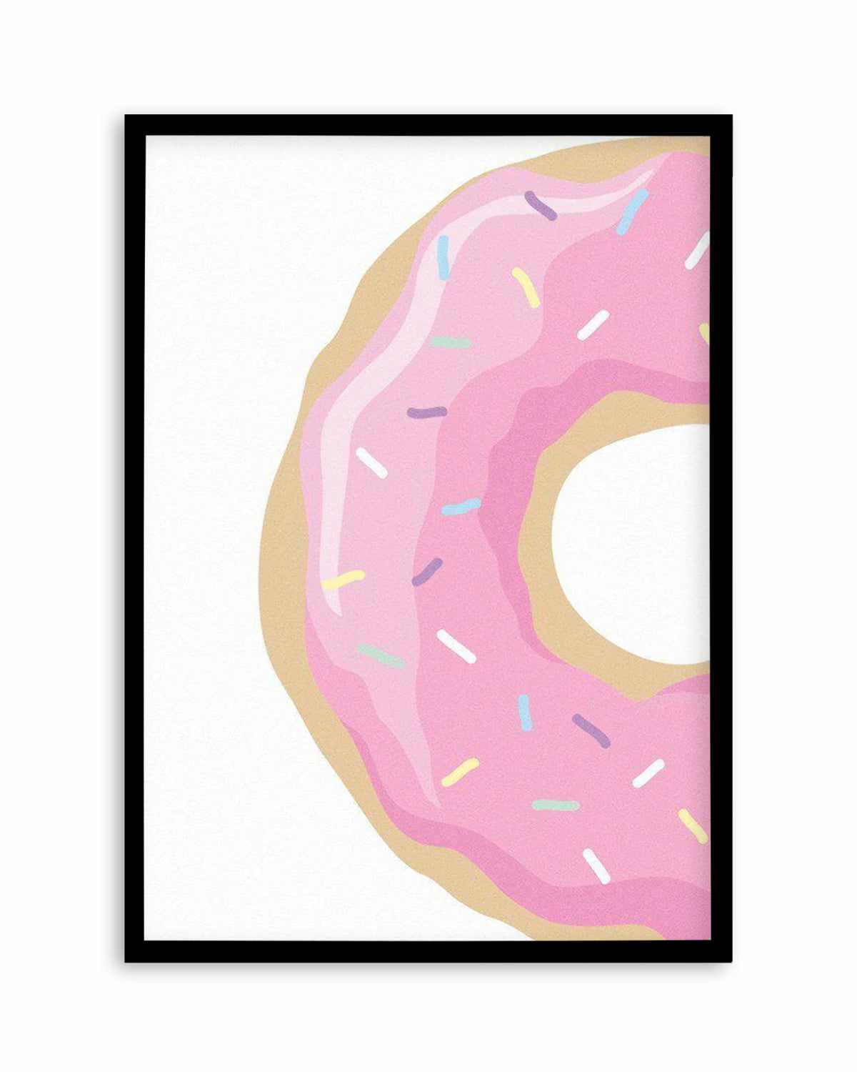 Strawberry Donut Art Print