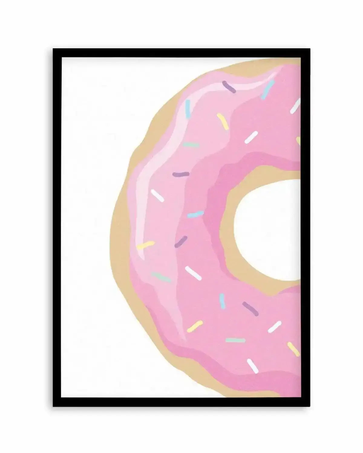 Strawberry Donut Art Print from Olive et Oriel where you can shop wallpaper and artworks online