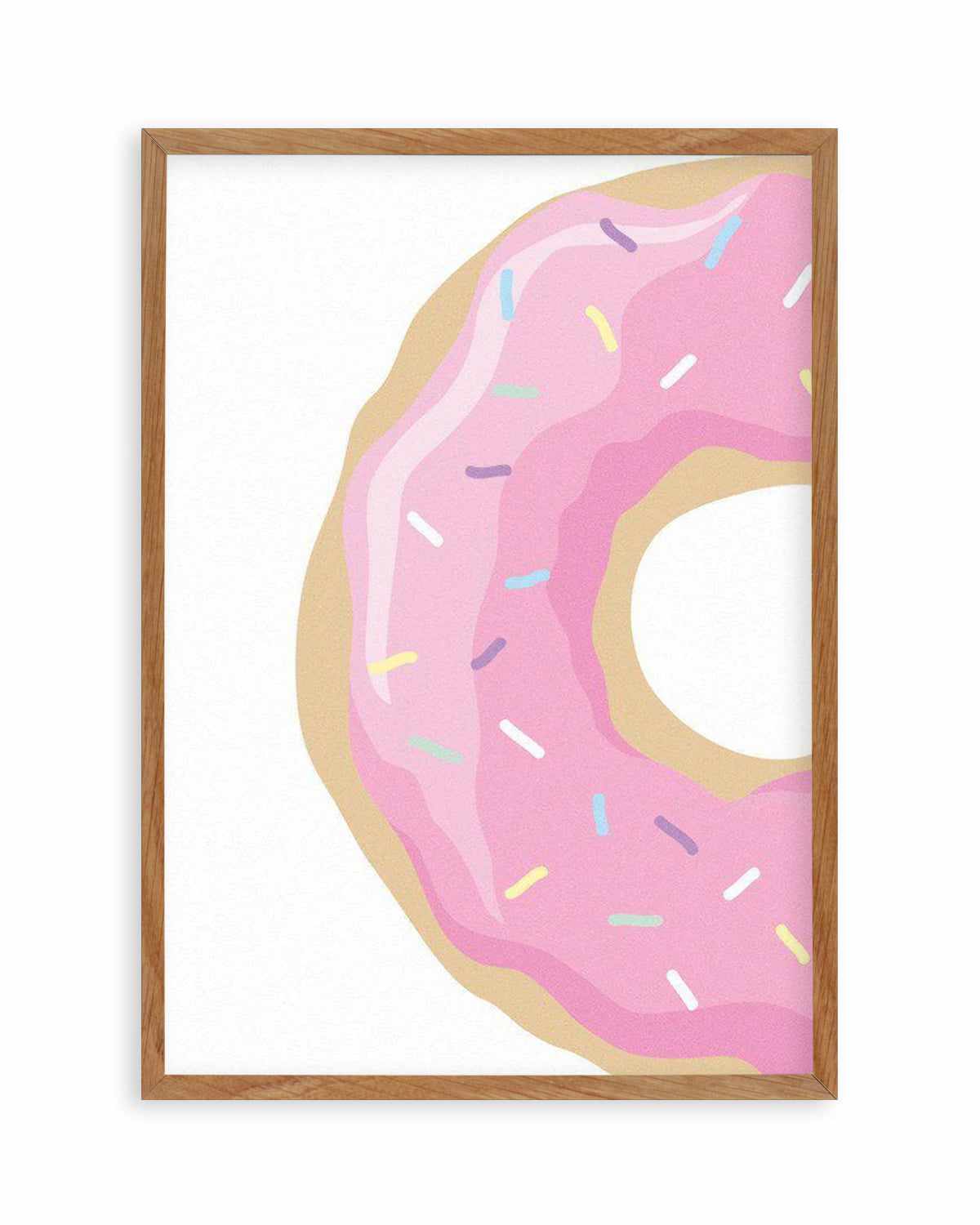 Strawberry Donut Art Print