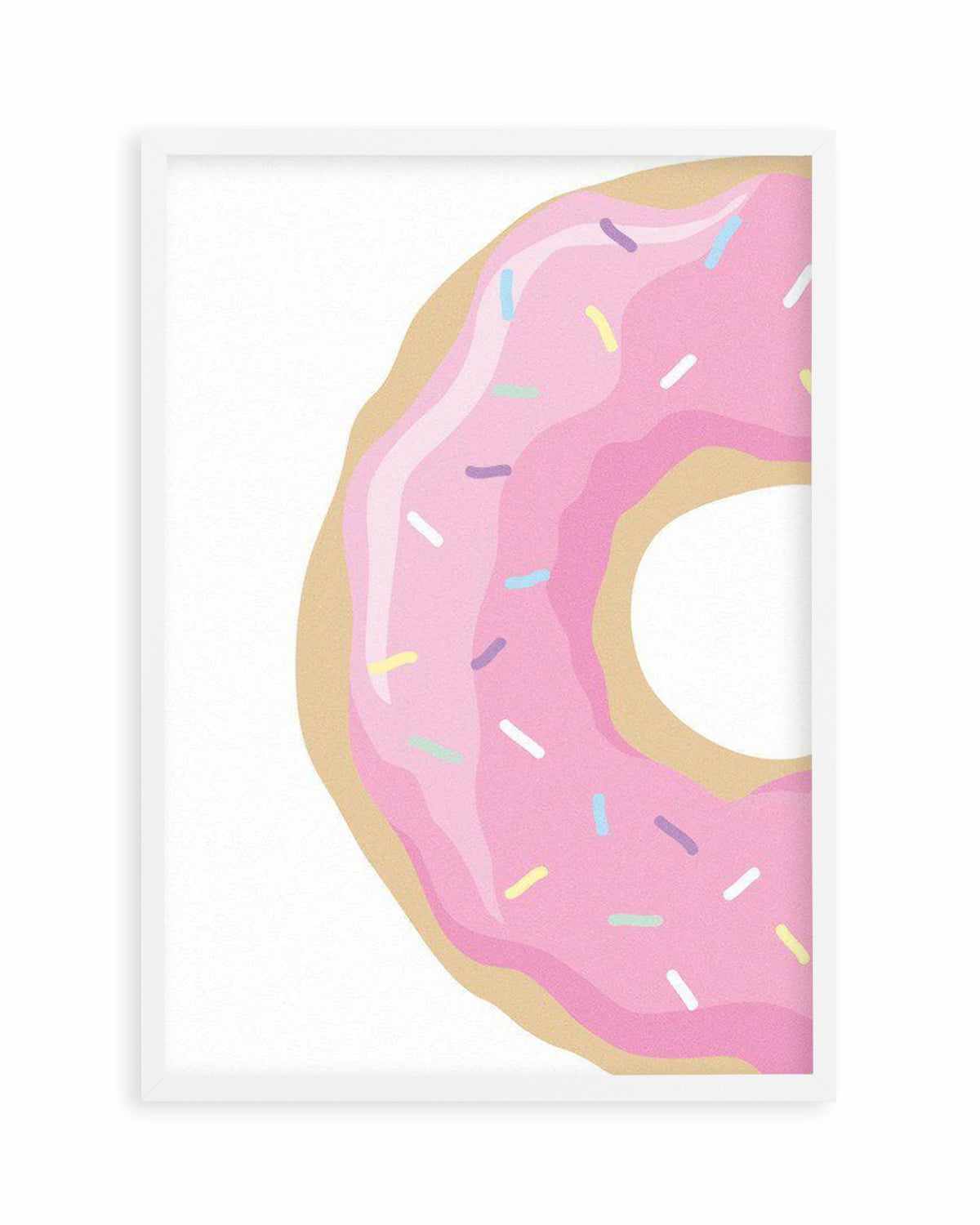 Strawberry Donut Art Print