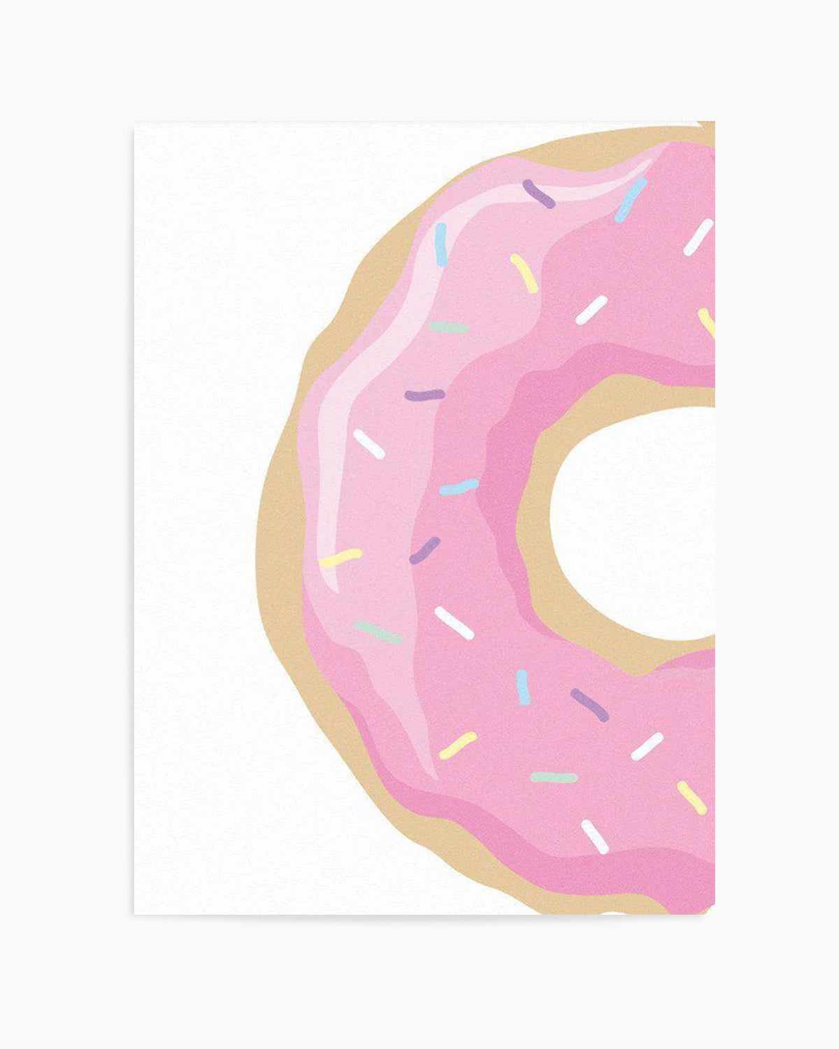 Strawberry Donut Art Print