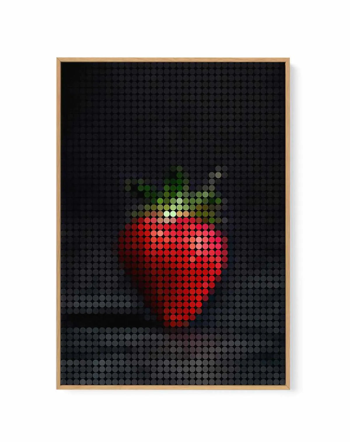 Strawberry Dots | Framed Canvas Art Print from Olive et Oriel where you can shop wallpaper and artworks online