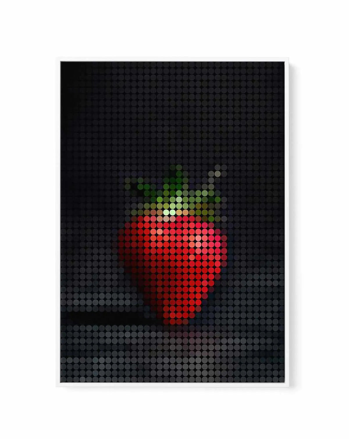 Strawberry Dots | Framed Canvas Art Print from Olive et Oriel where you can shop wallpaper and artworks online