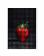 Strawberry Dots | Framed Canvas Art Print