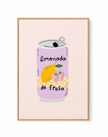 Strawberry Lemonade By Aislinn Simmonds | Framed Canvas Art Print from Olive et Oriel where you can shop wallpaper and artworks online