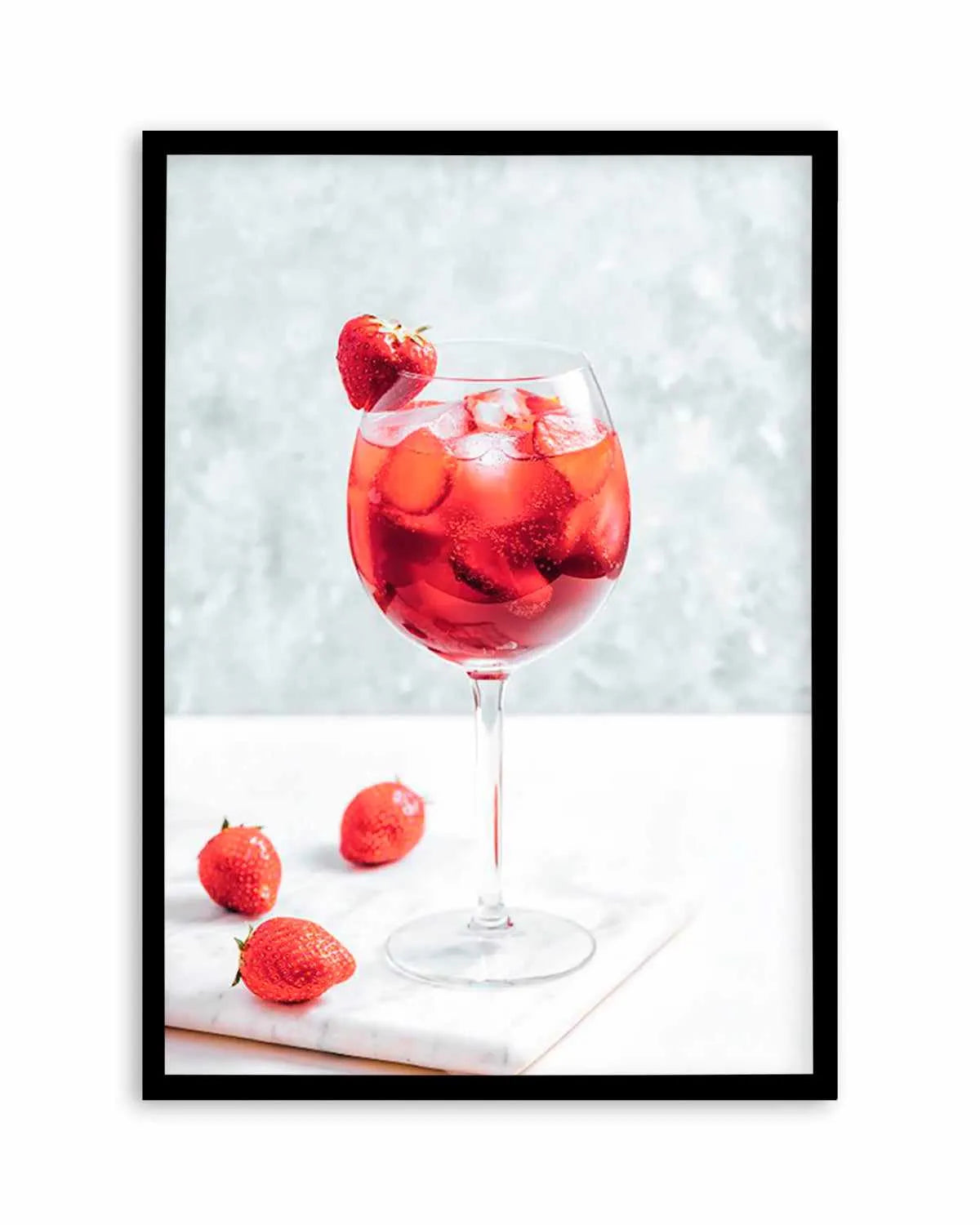 Strawberry Spritz Art Print from Olive et Oriel where you can shop wallpaper and artworks online