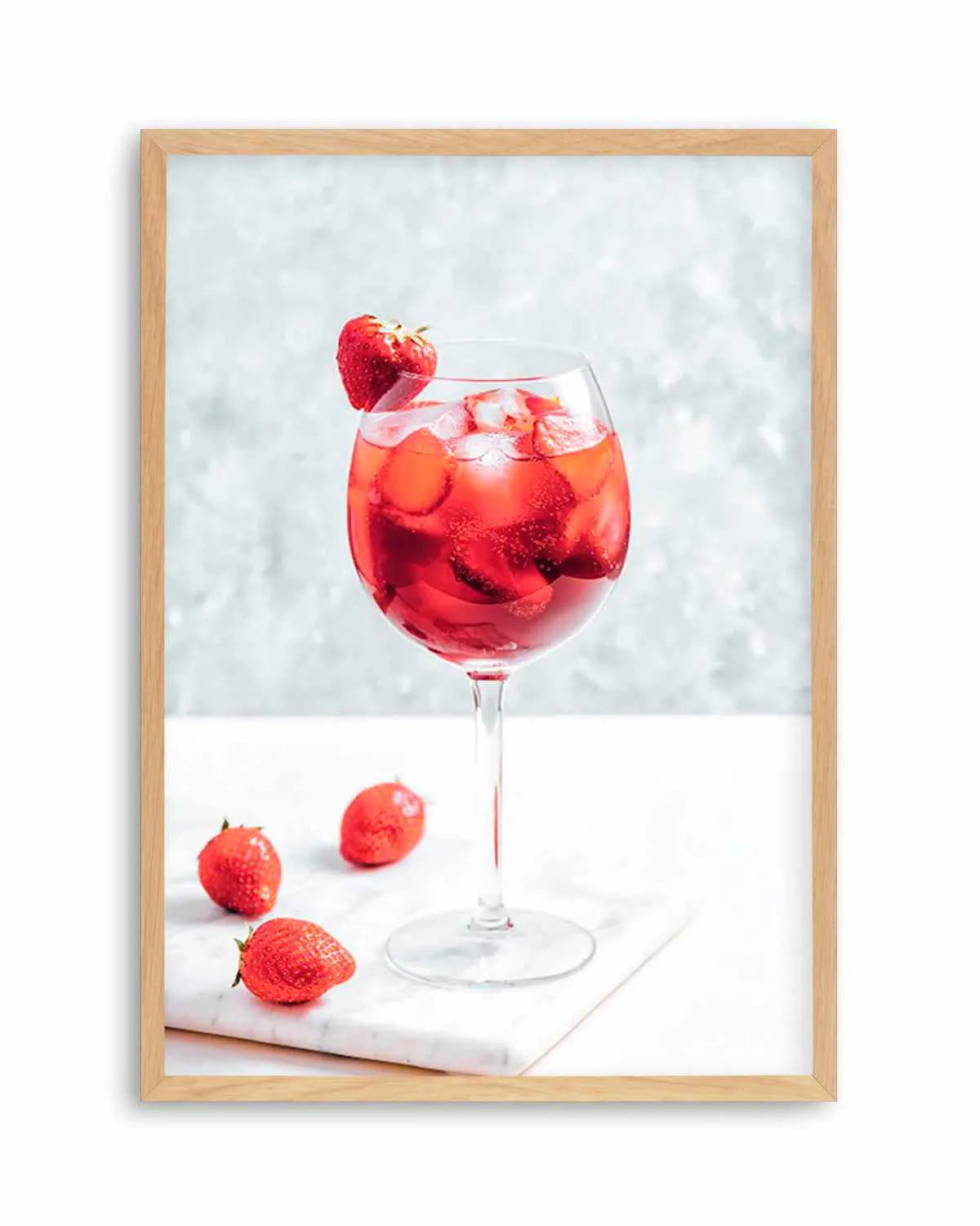Strawberry Spritz Art Print from Olive et Oriel where you can shop wallpaper and artworks online
