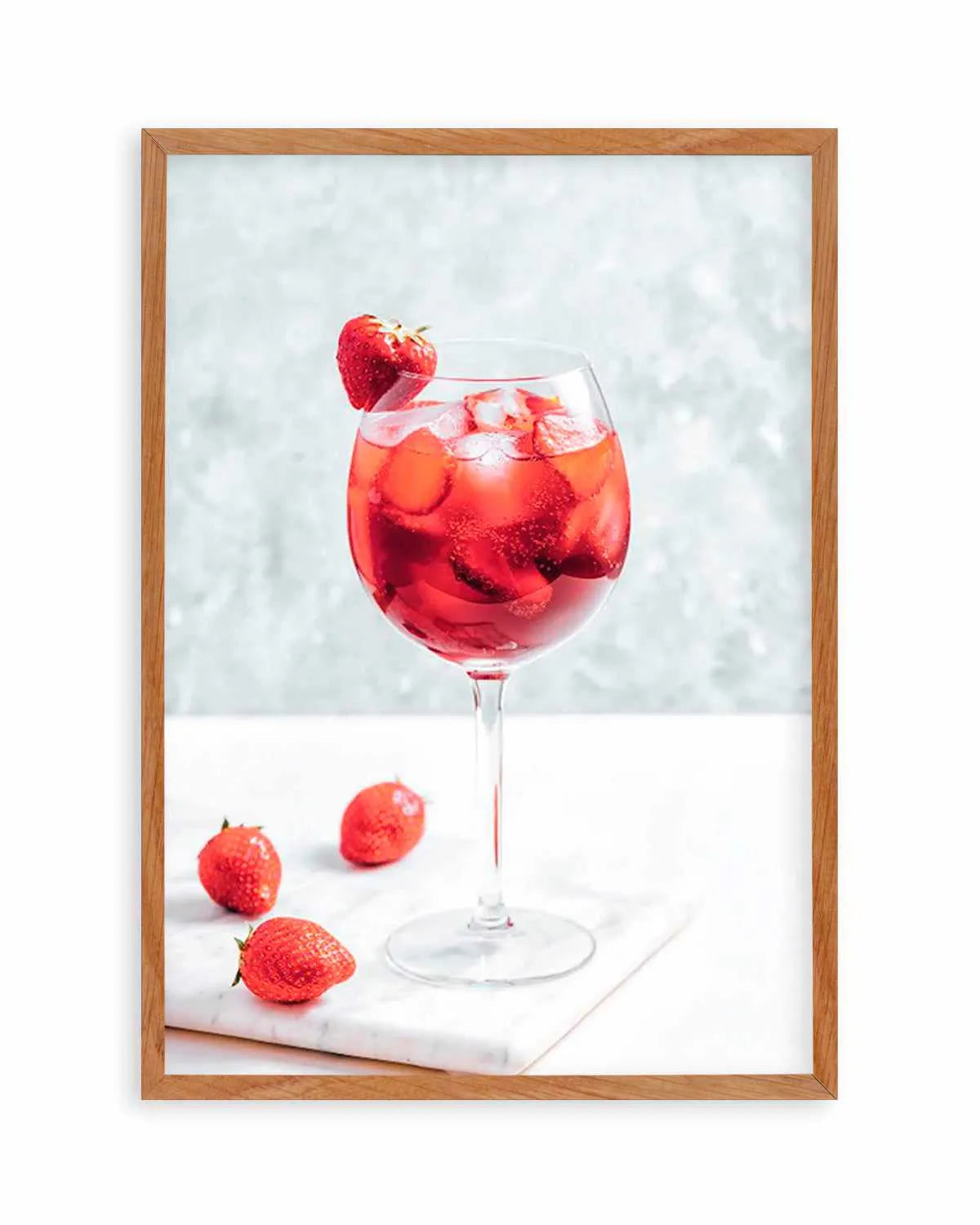 Strawberry Spritz Art Print from Olive et Oriel where you can shop wallpaper and artworks online
