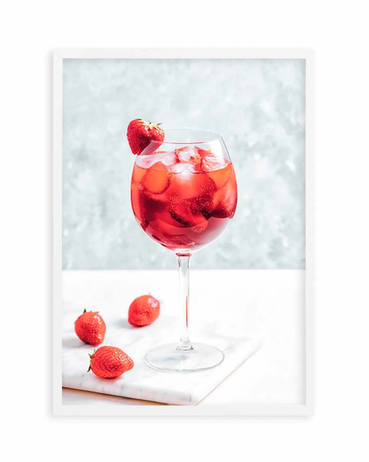 Strawberry Spritz Art Print from Olive et Oriel where you can shop wallpaper and artworks online