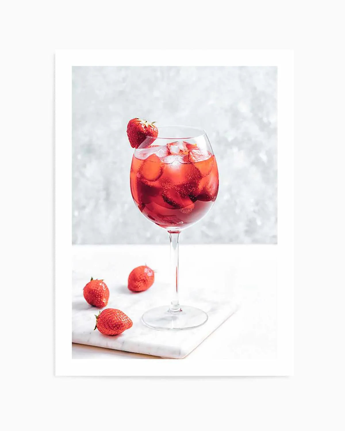Strawberry Spritz Art Print from Olive et Oriel where you can shop wallpaper and artworks online