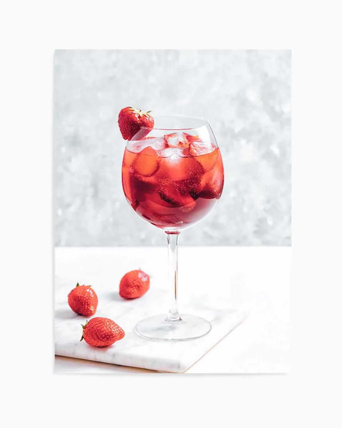 Strawberry Spritz Art Print from Olive et Oriel where you can shop wallpaper and artworks online