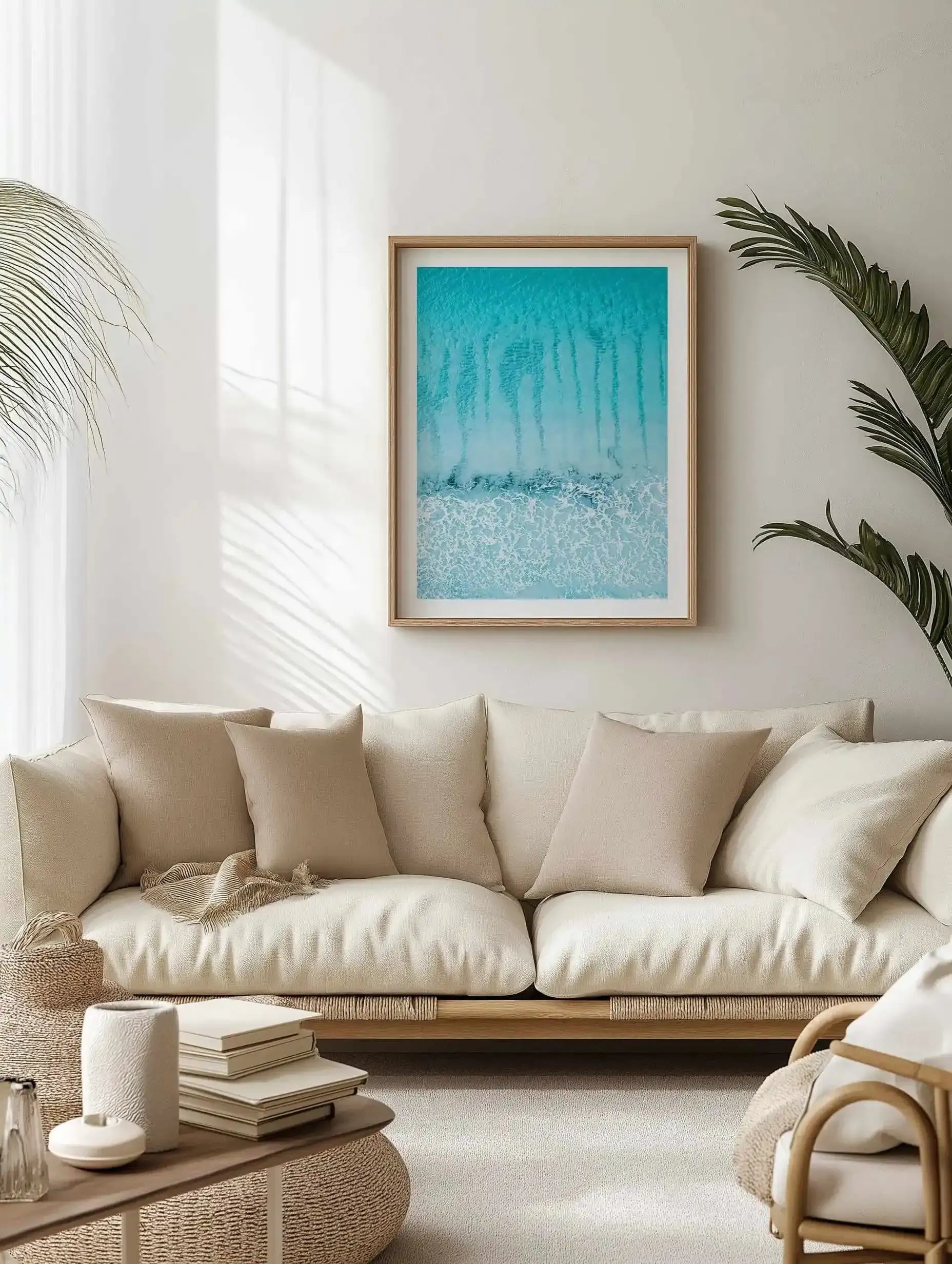 Streaky Thistle Cove | Aerial Photo Wall Art Print from Olive et Oriel where you can shop wallpaper and artworks online