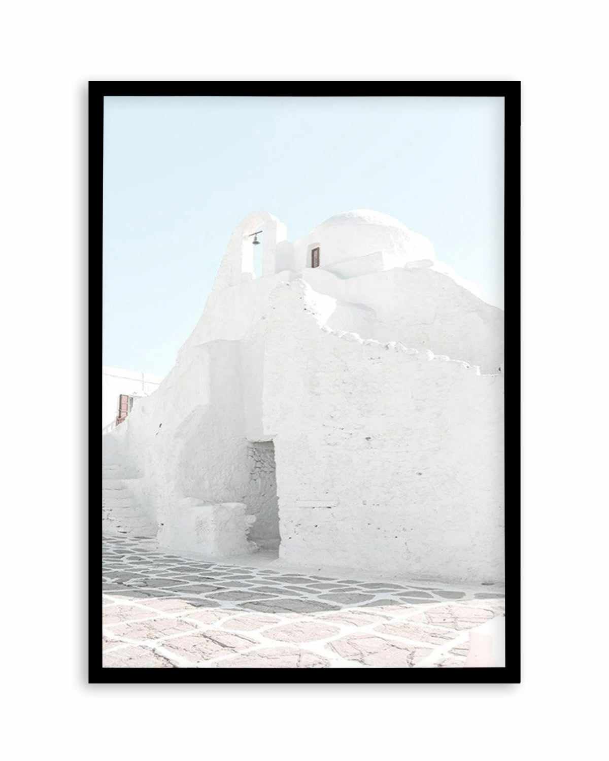 Streets of Mykonos Art Print