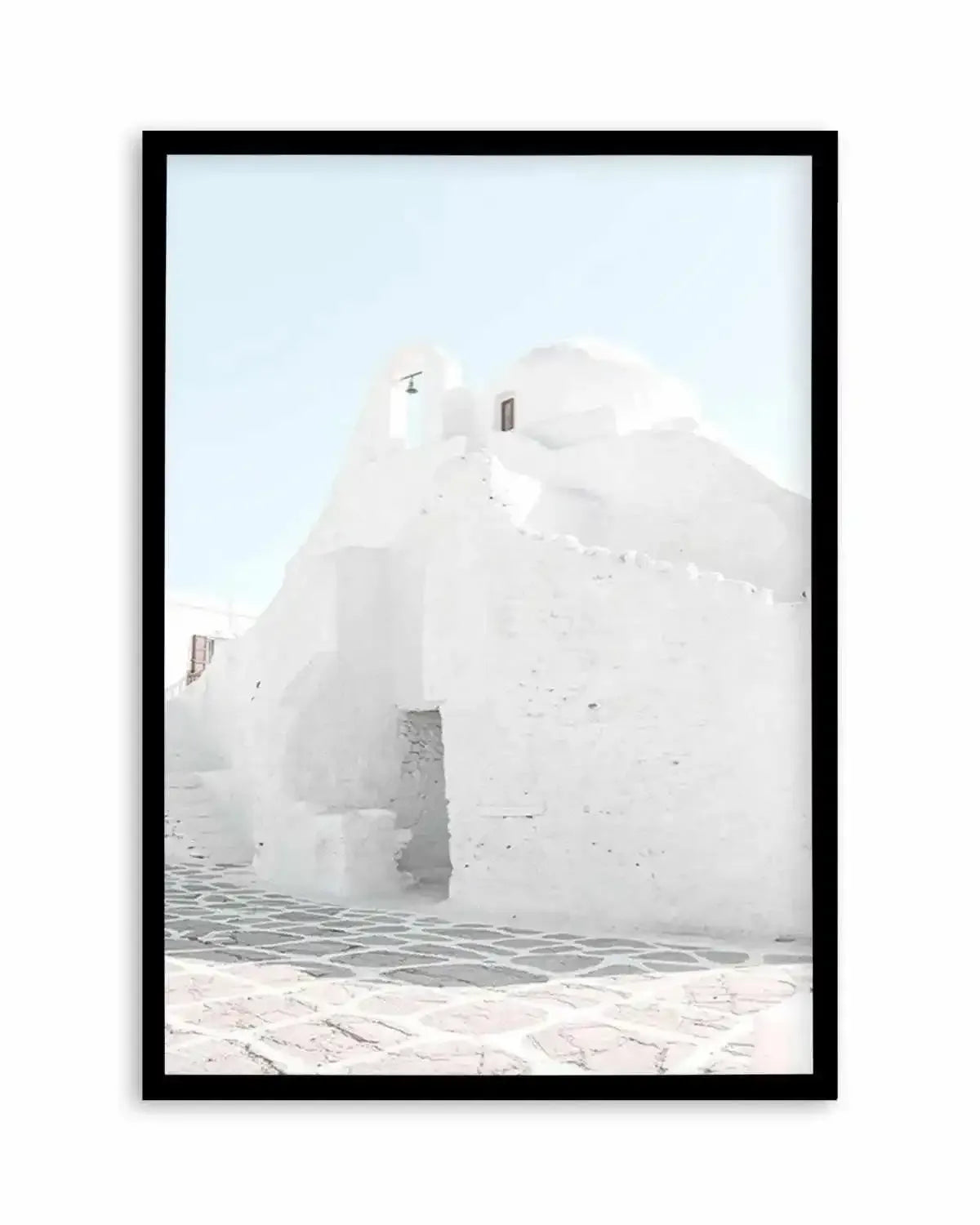 Streets of Mykonos Art Print from Olive et Oriel where you can shop wallpaper and artworks online