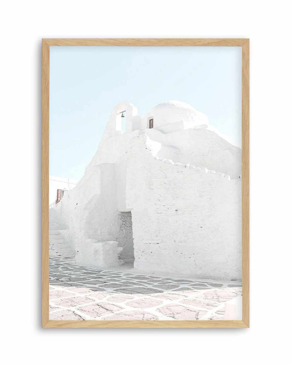 Streets of Mykonos Art Print