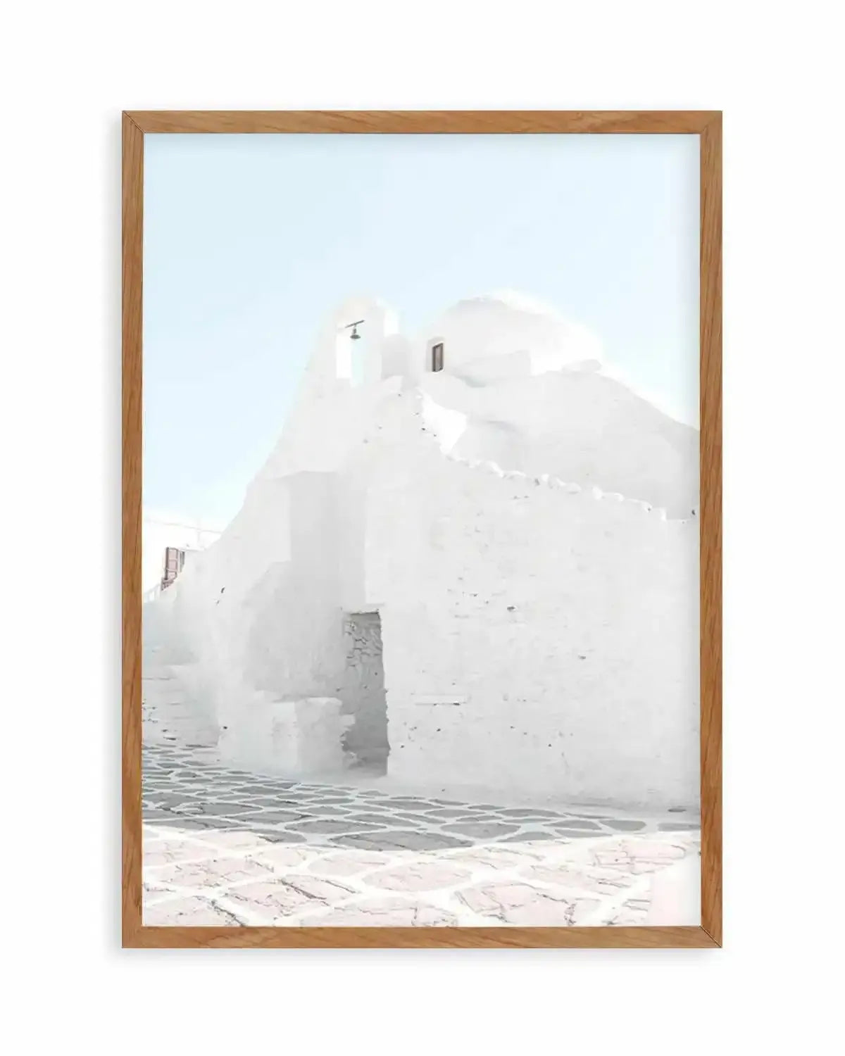 Streets of Mykonos Art Print from Olive et Oriel where you can shop wallpaper and artworks online