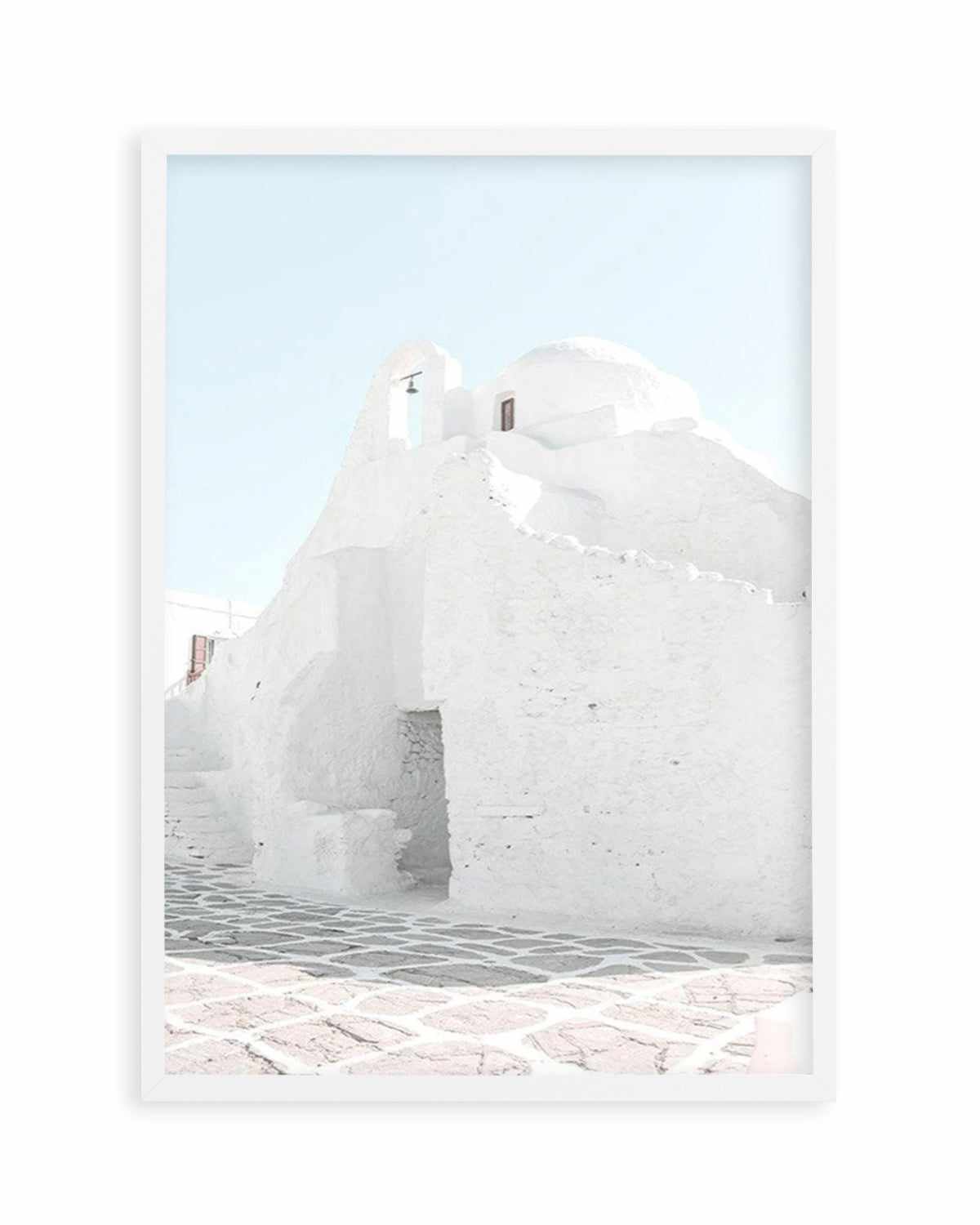 Streets of Mykonos Art Print