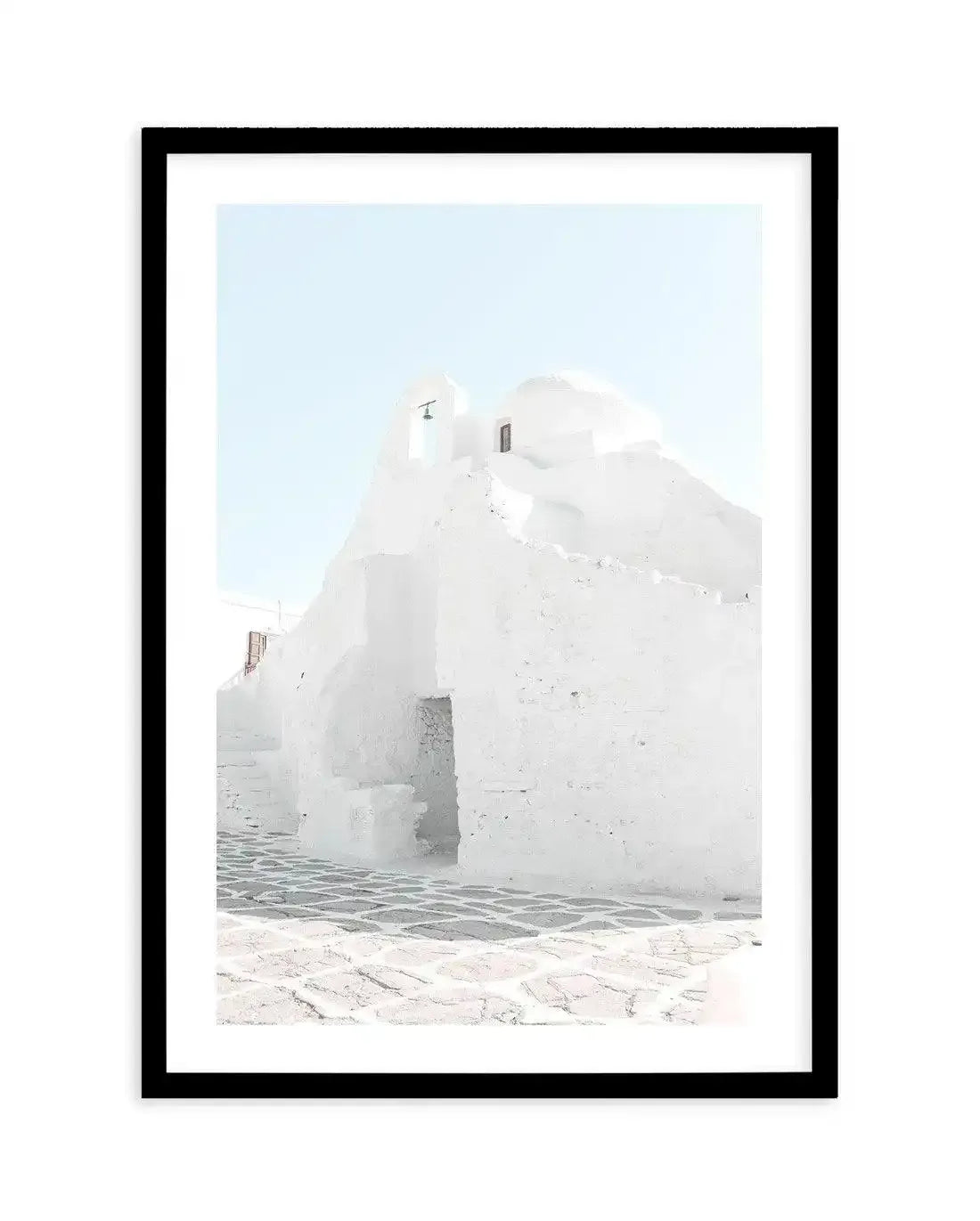 Streets of Mykonos Art Print-Shop Greece Wall Art Prints Online with Olive et Oriel - Our collection of Greek Islands art prints offer unique wall art including blue domes of Santorini in Oia, mediterranean sea prints and incredible posters from Milos and other Greece landscape photography - this collection will add mediterranean blue to your home, perfect for updating the walls in coastal, beach house style. There is Greece art on canvas and extra large wall art with fast, free shipping across 