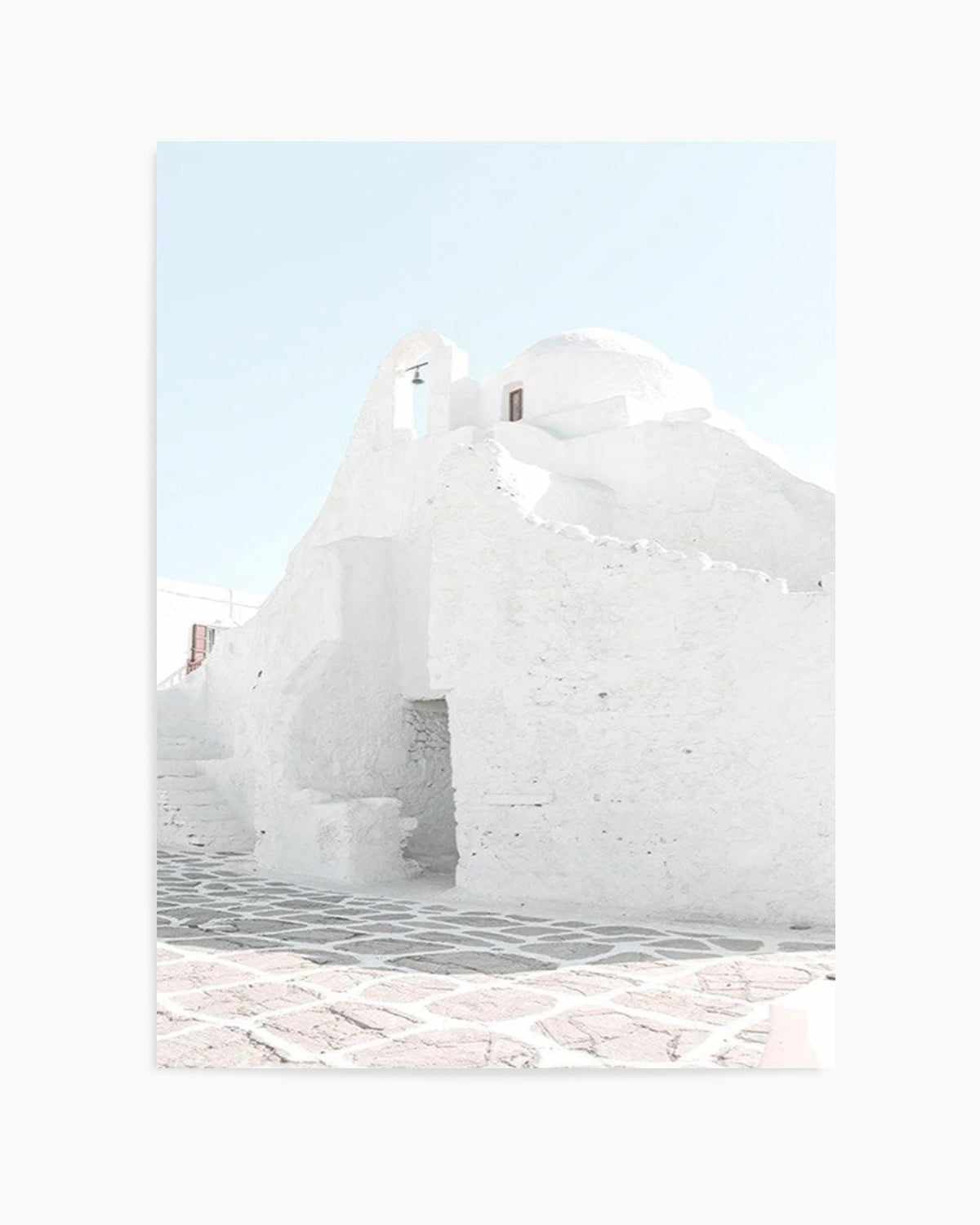 Streets of Mykonos Art Print