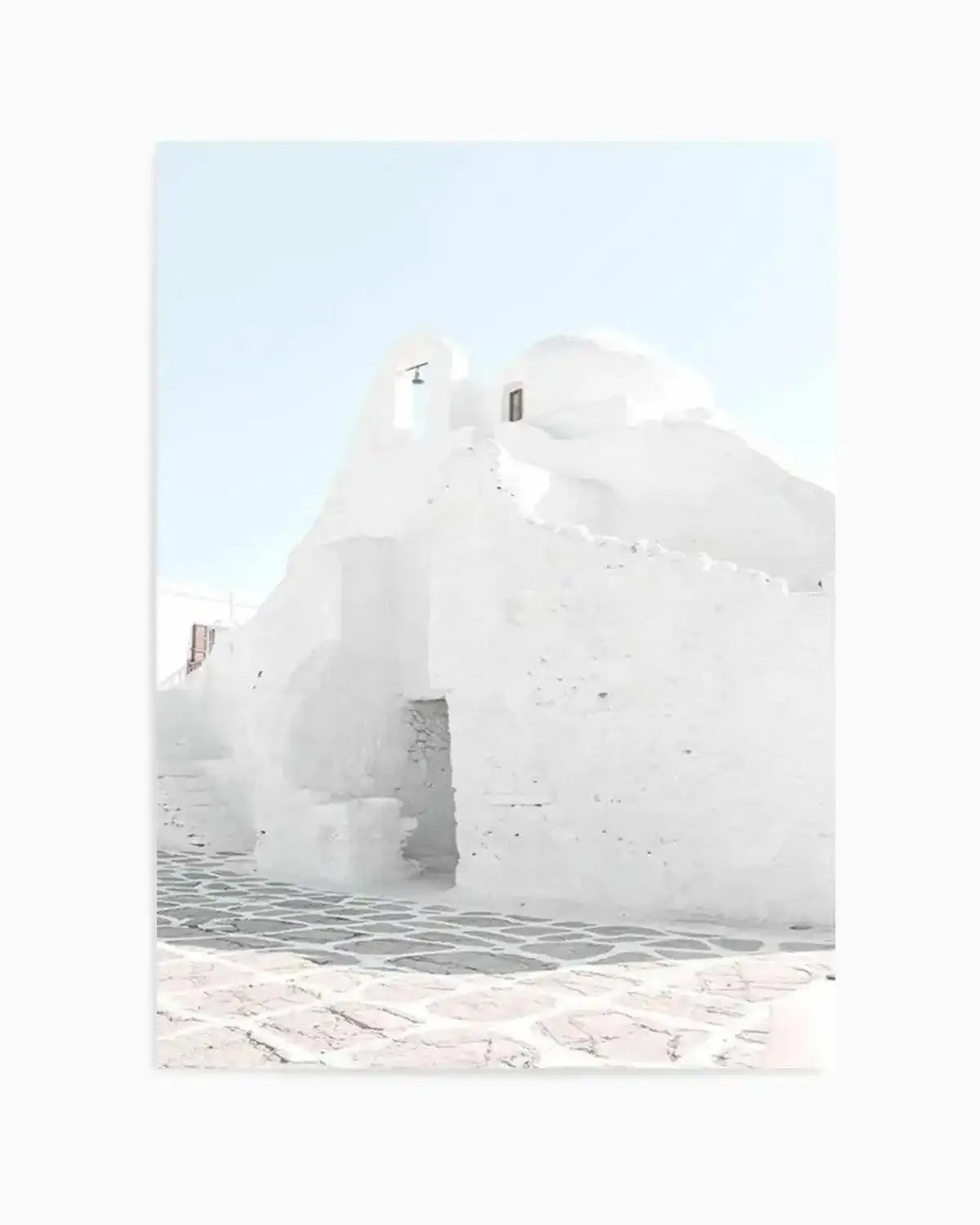 Streets of Mykonos Art Print from Olive et Oriel where you can shop wallpaper and artworks online
