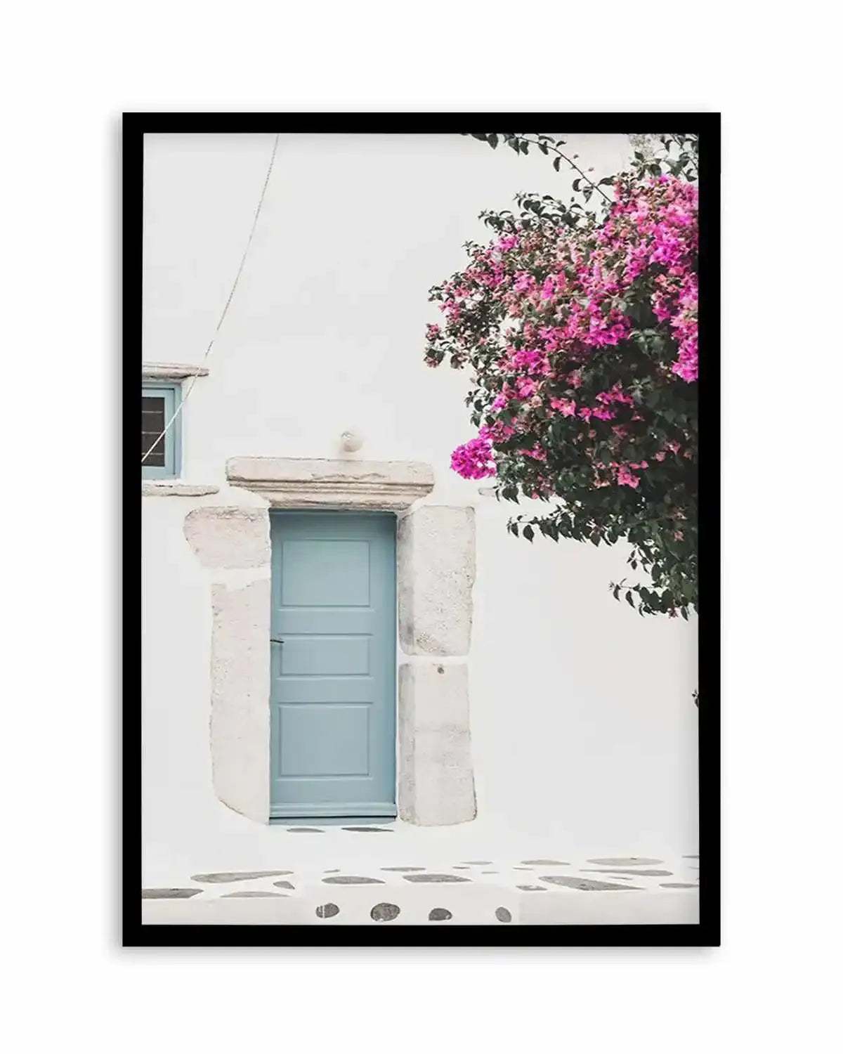 Streets of Mykonos III Art Print from Olive et Oriel where you can shop wallpaper and artworks online