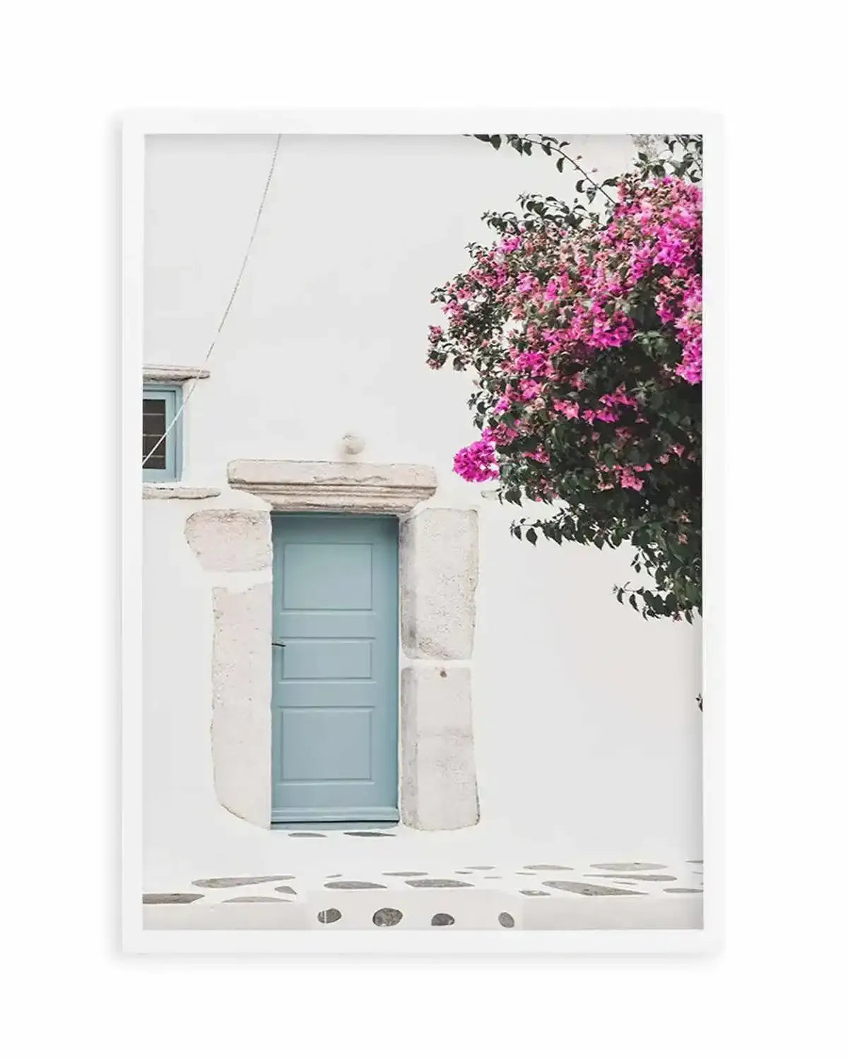 Streets of Mykonos III Art Print from Olive et Oriel where you can shop wallpaper and artworks online