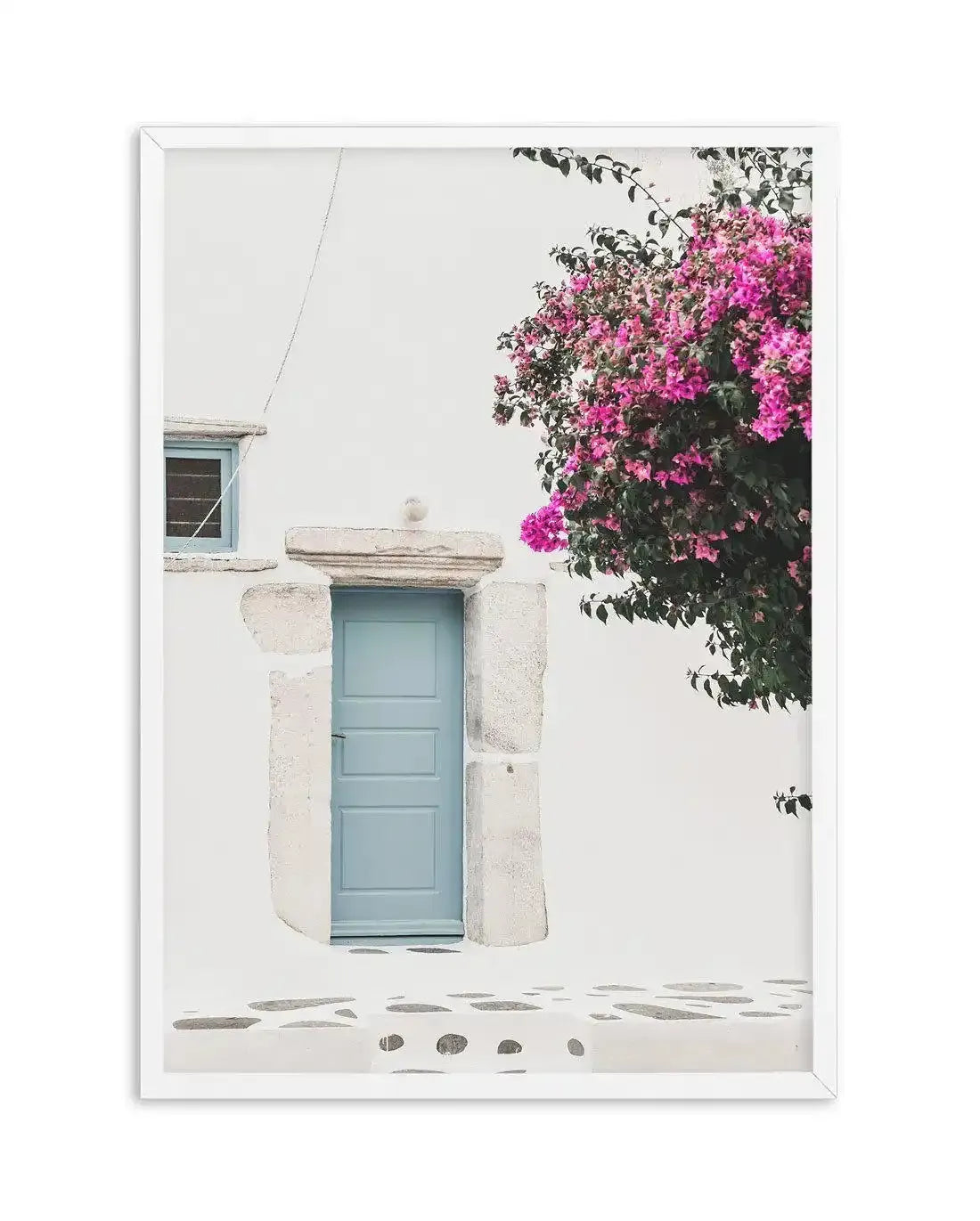 Streets of Mykonos III Art Print-Shop Greece Wall Art Prints Online with Olive et Oriel - Our collection of Greek Islands art prints offer unique wall art including blue domes of Santorini in Oia, mediterranean sea prints and incredible posters from Milos and other Greece landscape photography - this collection will add mediterranean blue to your home, perfect for updating the walls in coastal, beach house style. There is Greece art on canvas and extra large wall art with fast, free shipping acr