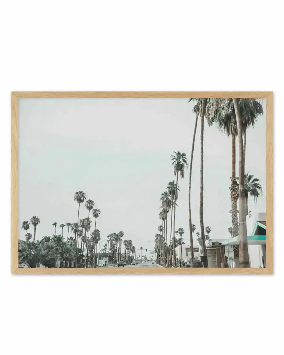 Streets of Palm Springs Art Print from Olive et Oriel where you can shop wallpaper and artworks online