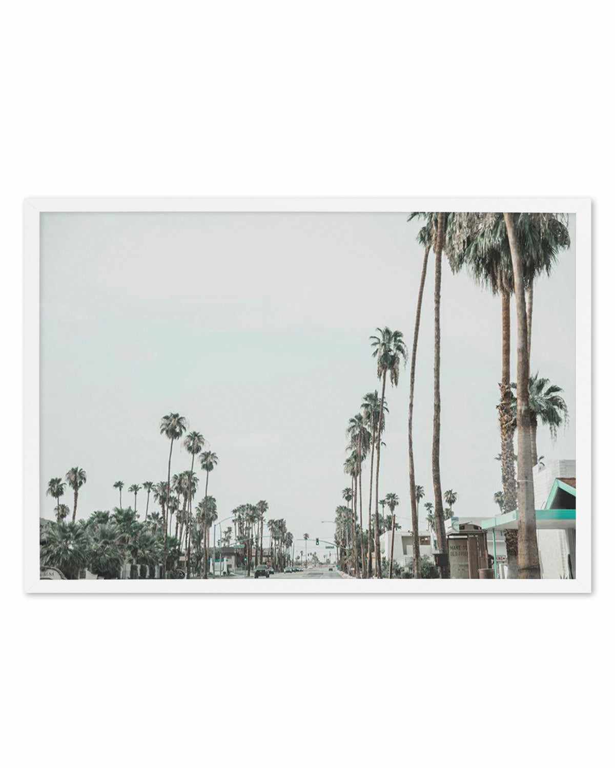 Streets of Palm Springs Art Print