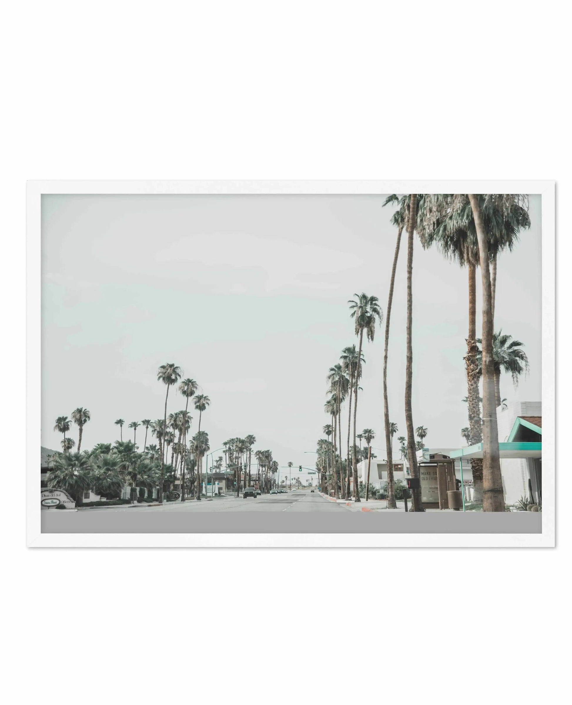 Streets of Palm Springs Art Print-PRINT-Olive et Oriel-Olive et Oriel-A4 | 8.3" x 11.7" | 21 x 29.7cm-White-With White Border-Buy-Australian-Art-Prints-Online-with-Olive-et-Oriel-Your-Artwork-Specialists-Austrailia-Decorate-With-Coastal-Photo-Wall-Art-Prints-From-Our-Beach-House-Artwork-Collection-Fine-Poster-and-Framed-Artwork