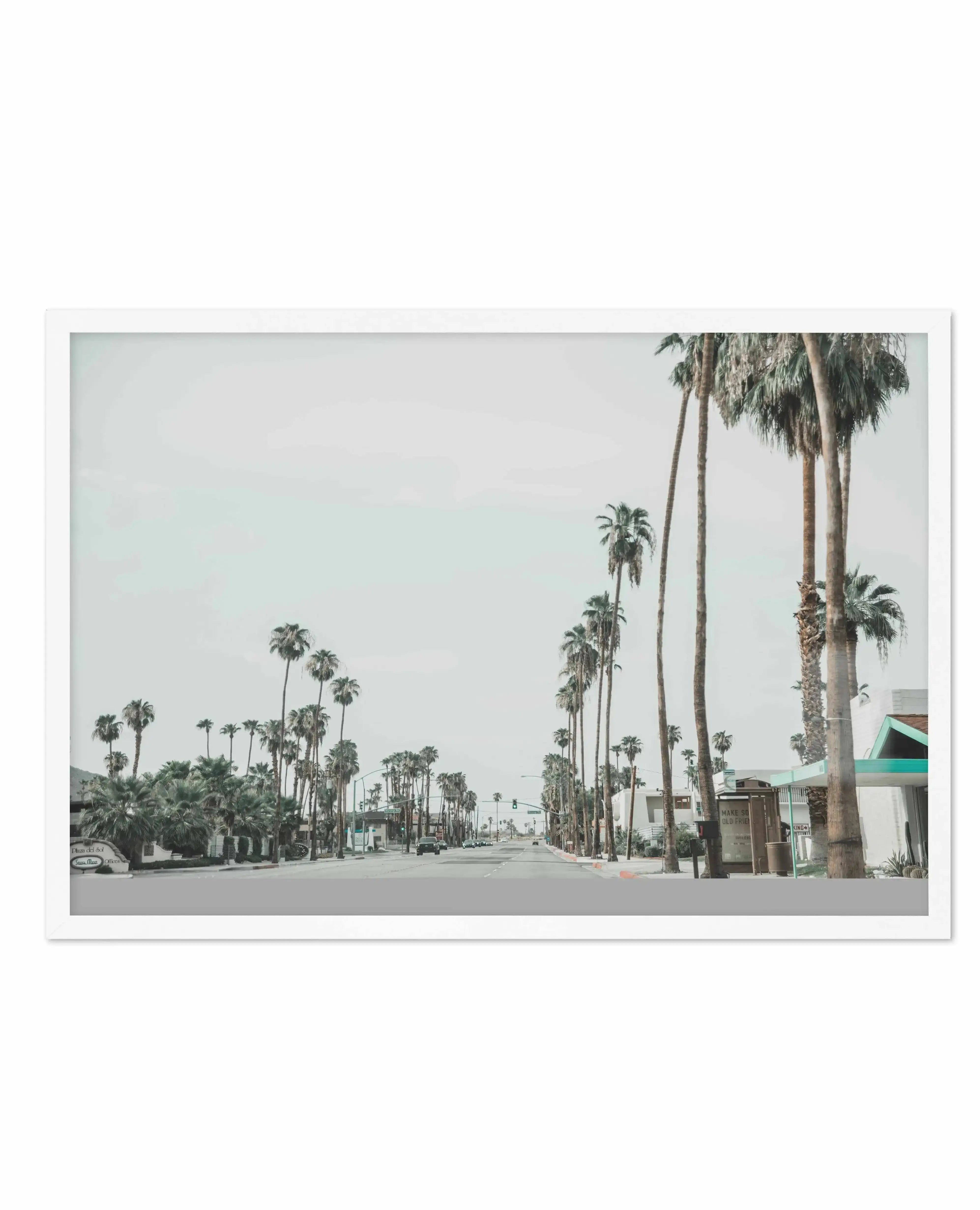 Streets of Palm Springs Art Print-PRINT-Olive et Oriel-Olive et Oriel-A4 | 8.3" x 11.7" | 21 x 29.7cm-White-With White Border-Buy-Australian-Art-Prints-Online-with-Olive-et-Oriel-Your-Artwork-Specialists-Austrailia-Decorate-With-Coastal-Photo-Wall-Art-Prints-From-Our-Beach-House-Artwork-Collection-Fine-Poster-and-Framed-Artwork