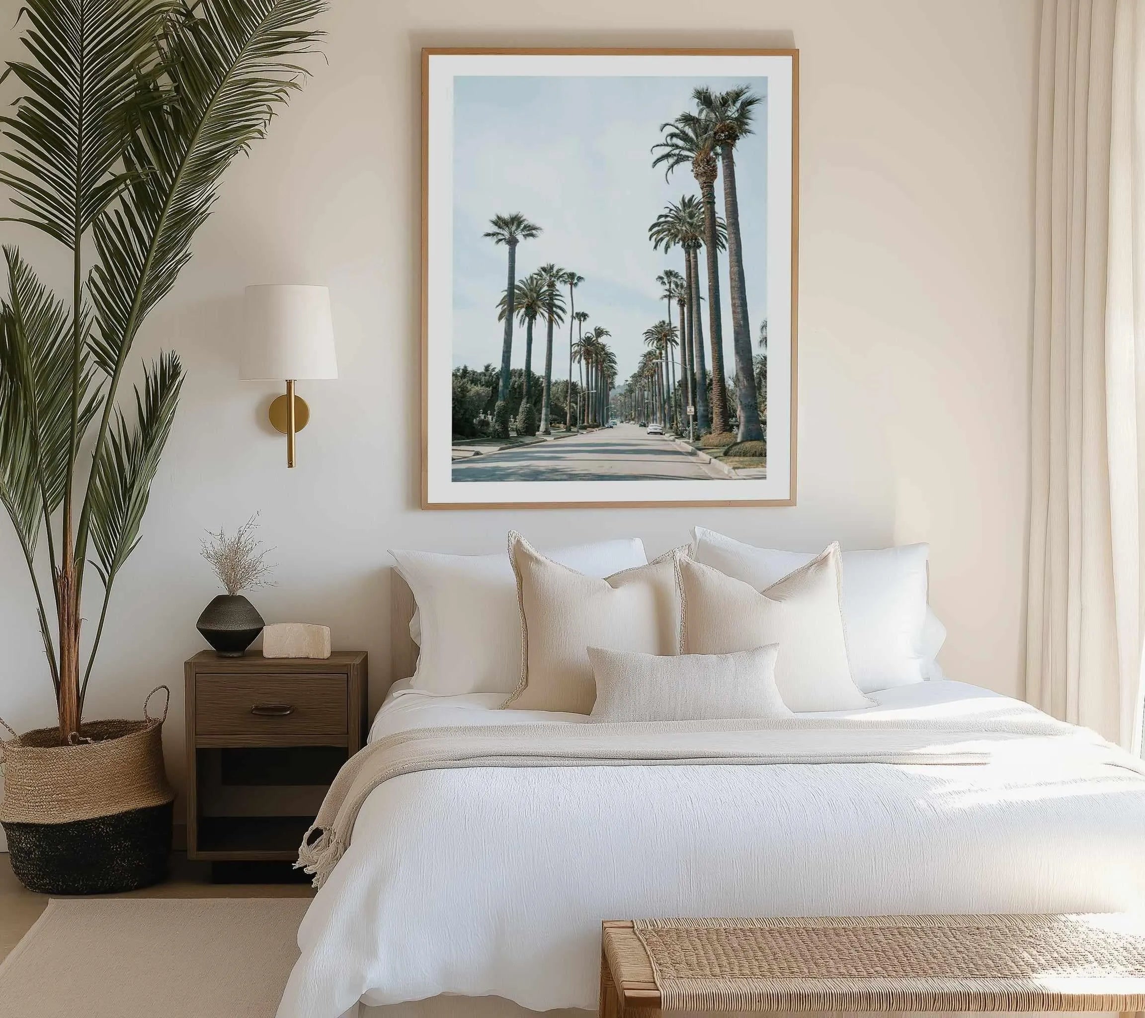 Streets of Palm Springs Art Print from Olive et Oriel where you can shop wallpaper and artworks online