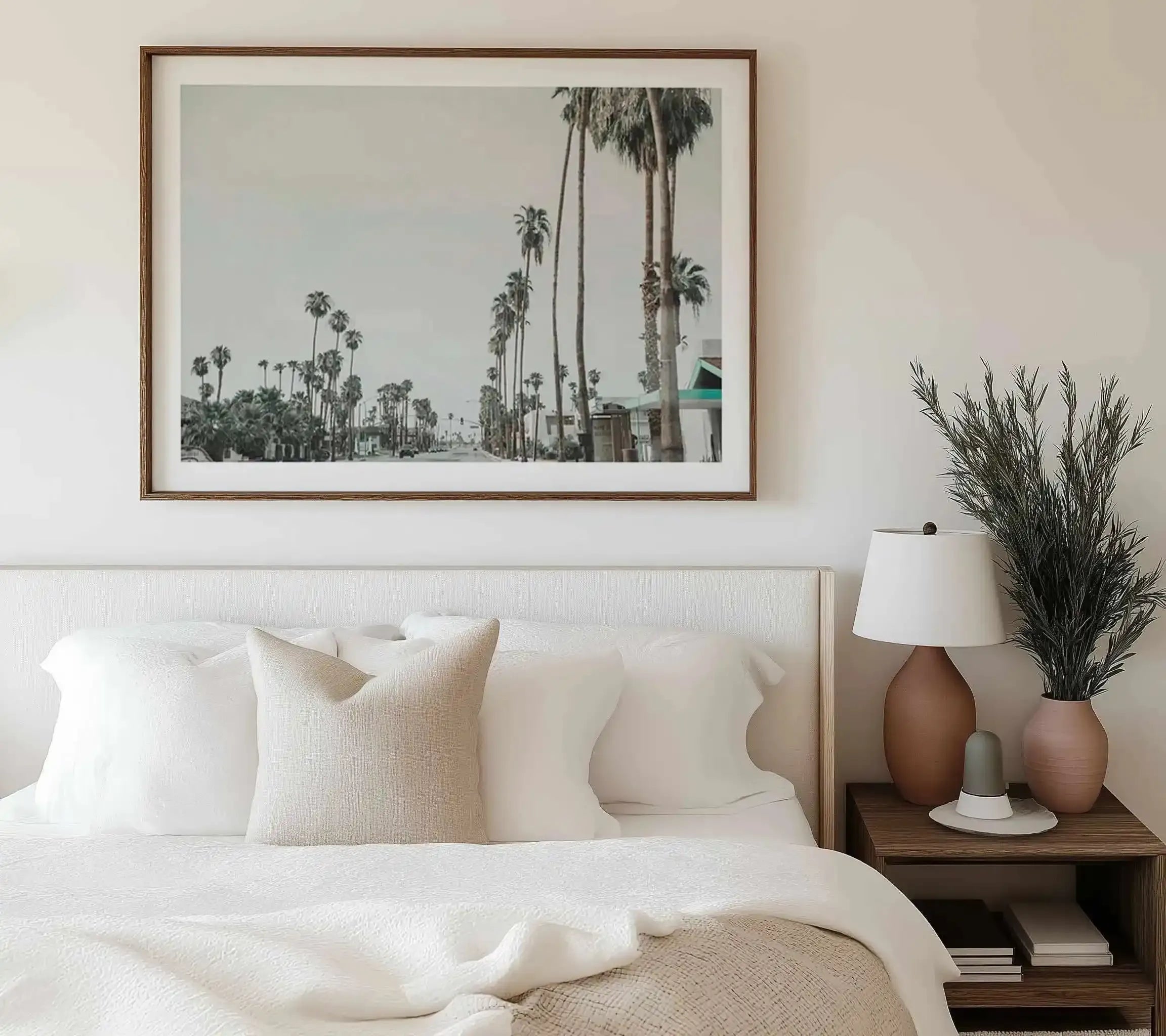 Streets of Palm Springs Art Print from Olive et Oriel where you can shop wallpaper and artworks online