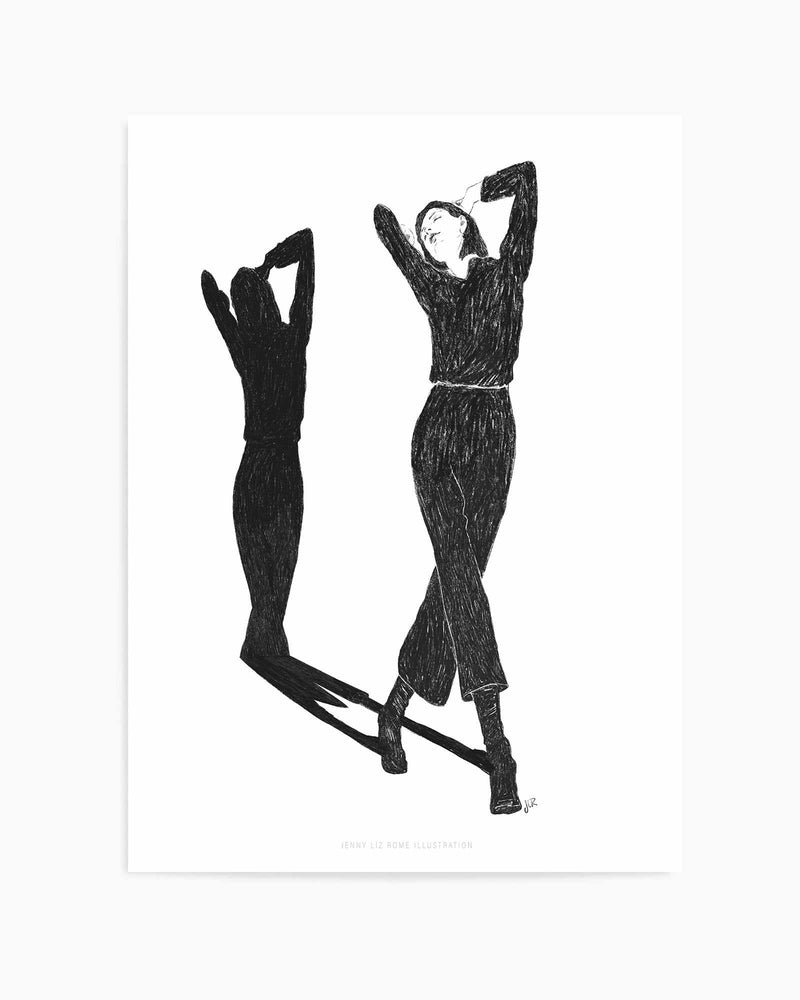 Strike a Pose in Black and White by Jenny Liz Rome | Art Print