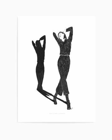 Strike a Pose in Black and White by Jenny Liz Rome | Art Print from Olive et Oriel where you can shop wallpaper and artworks online
