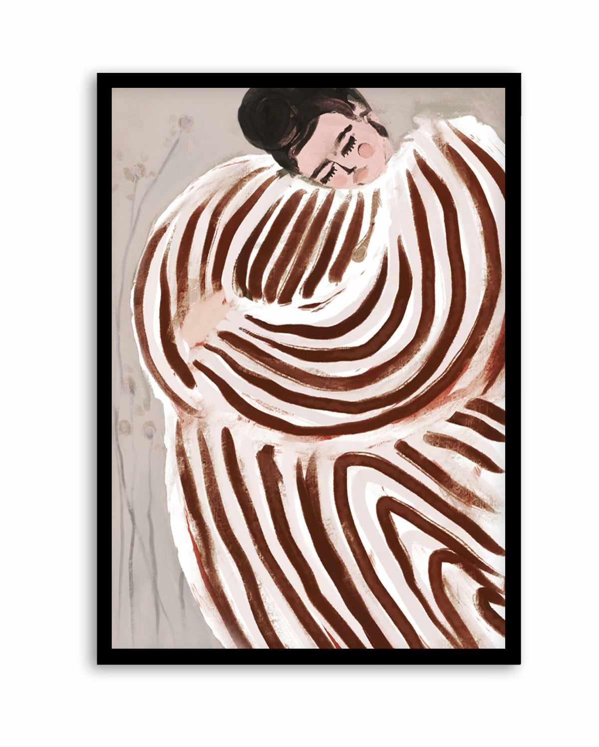 Striped Embrace by Treechild | Art Print from Olive et Oriel where you can shop wallpaper and artworks online
