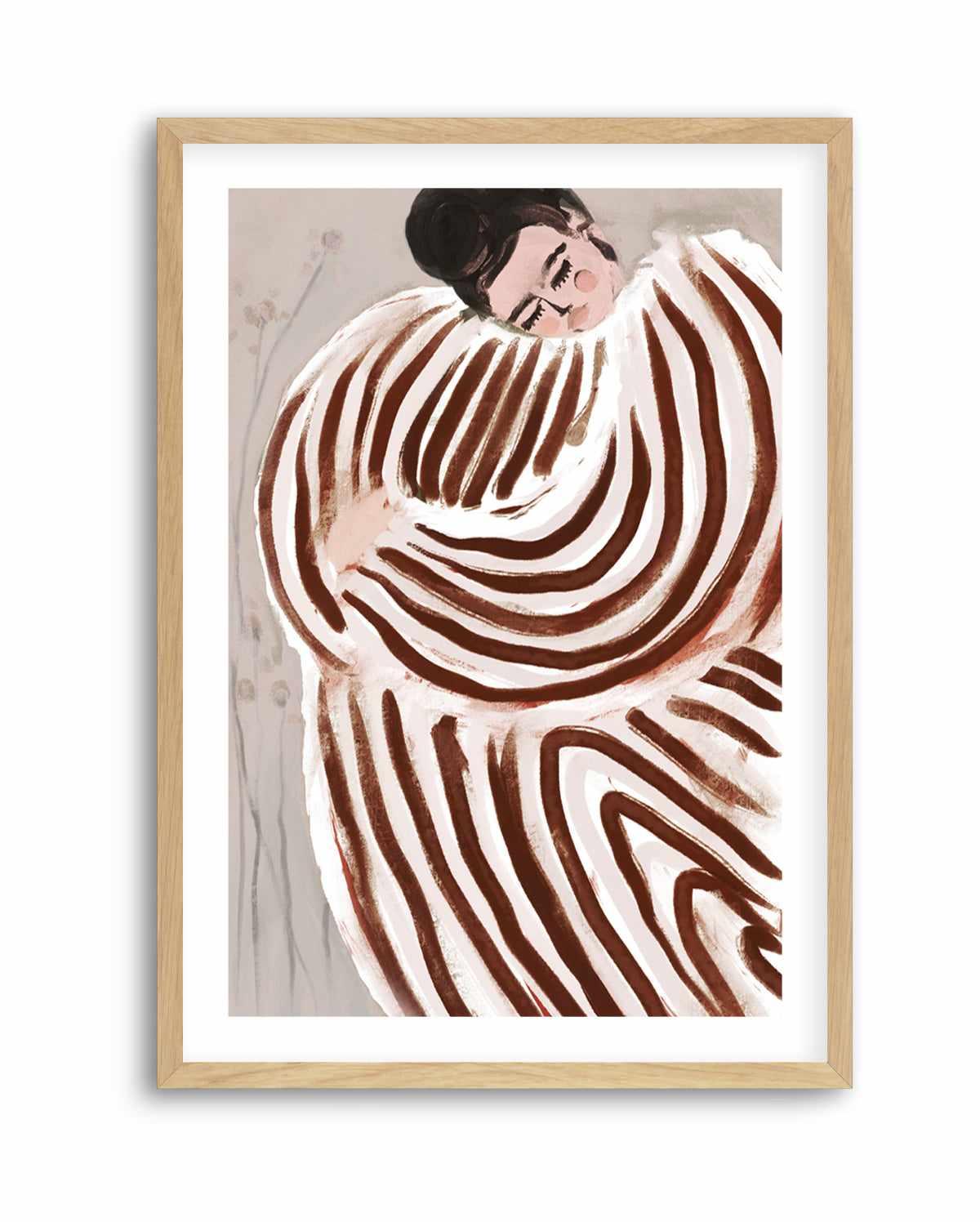 Striped Embrace by Treechild | Art Print from Olive et Oriel where you can shop wallpaper and artworks online