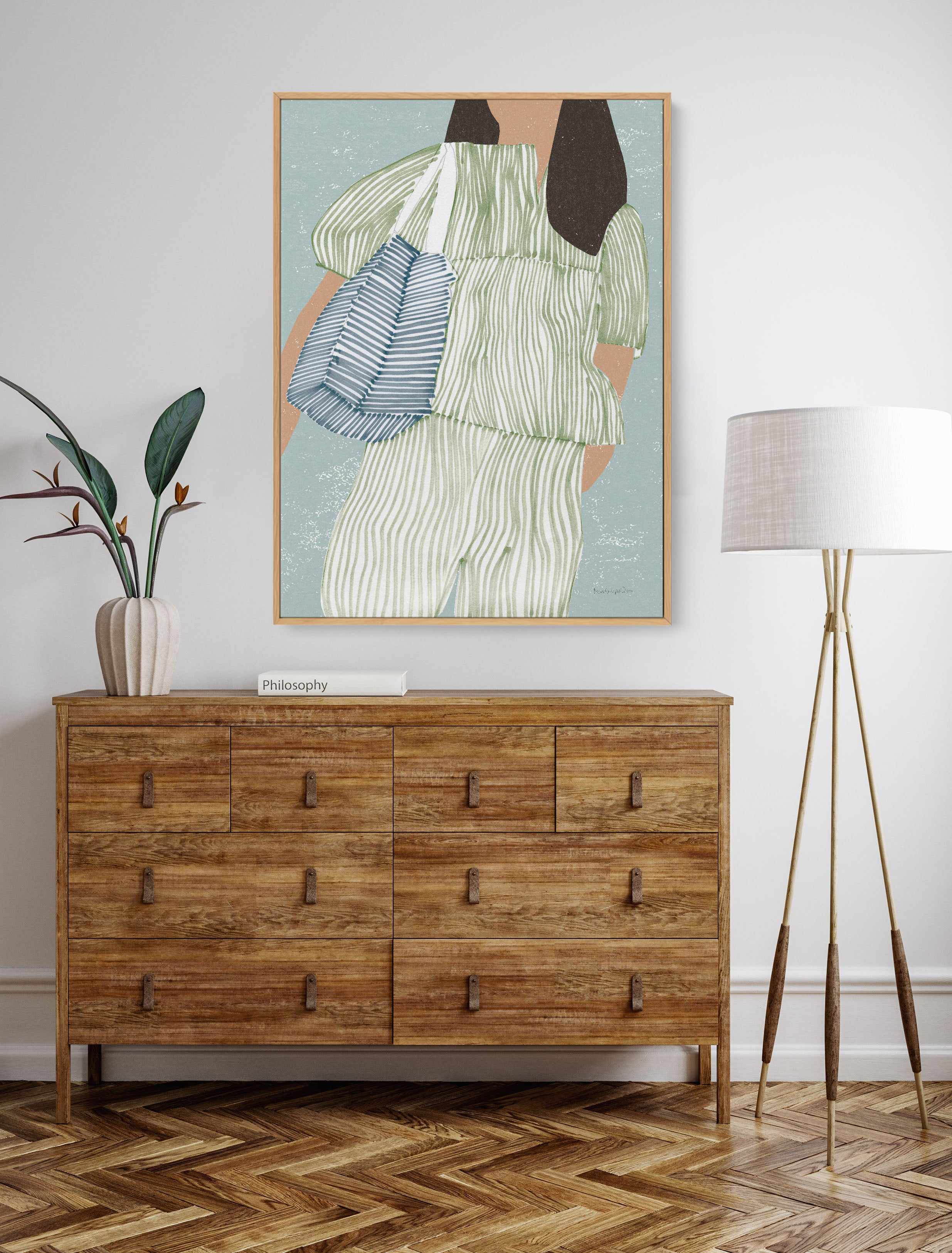 Striped II | Framed Canvas Art Print