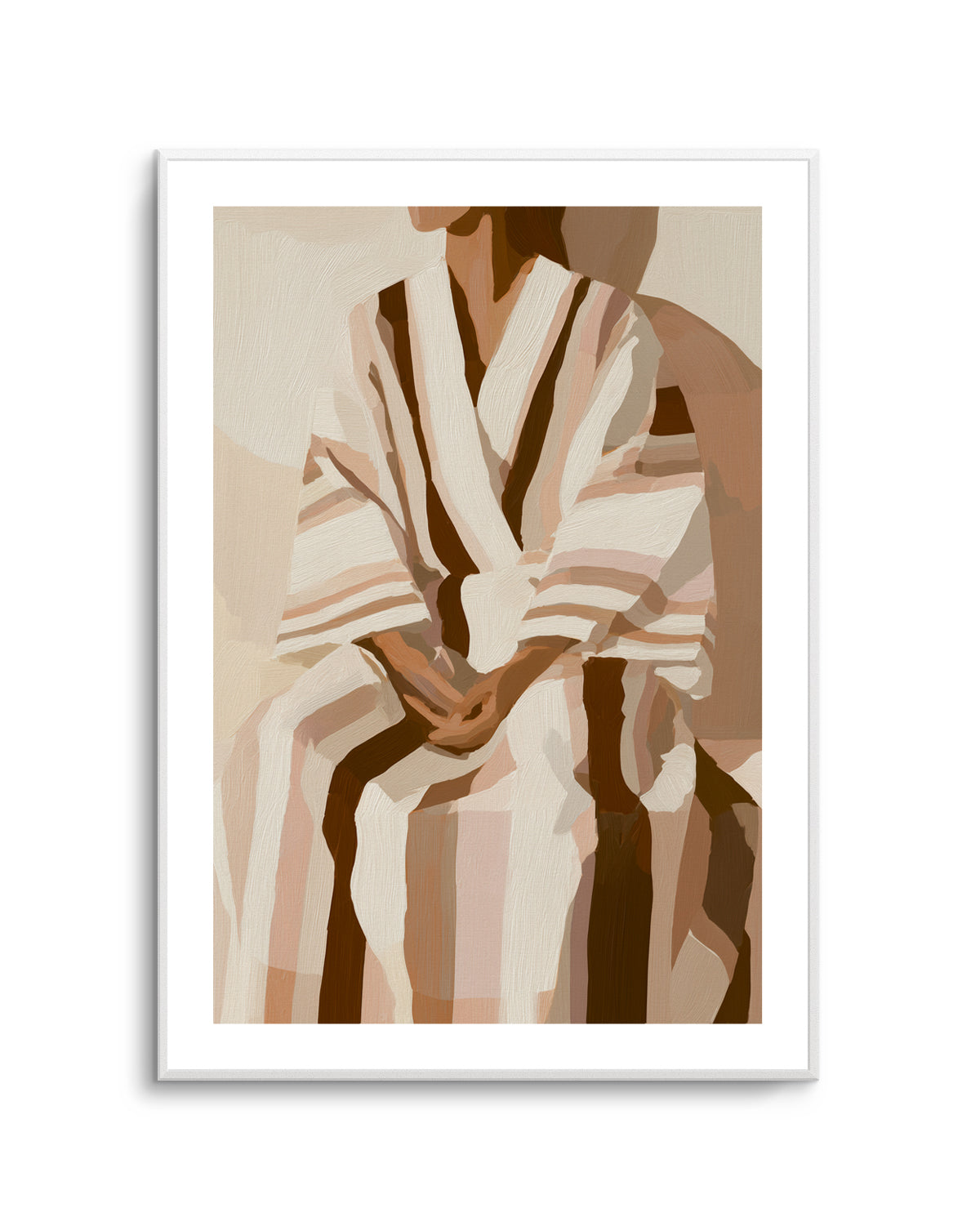 Striped Kimono I | Art Print from Olive et Oriel where you can shop wallpaper and artworks online