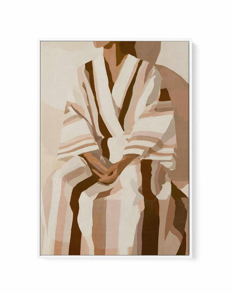 Striped Kimono I | Framed Canvas Art Print from Olive et Oriel where you can shop wallpaper and artworks online
