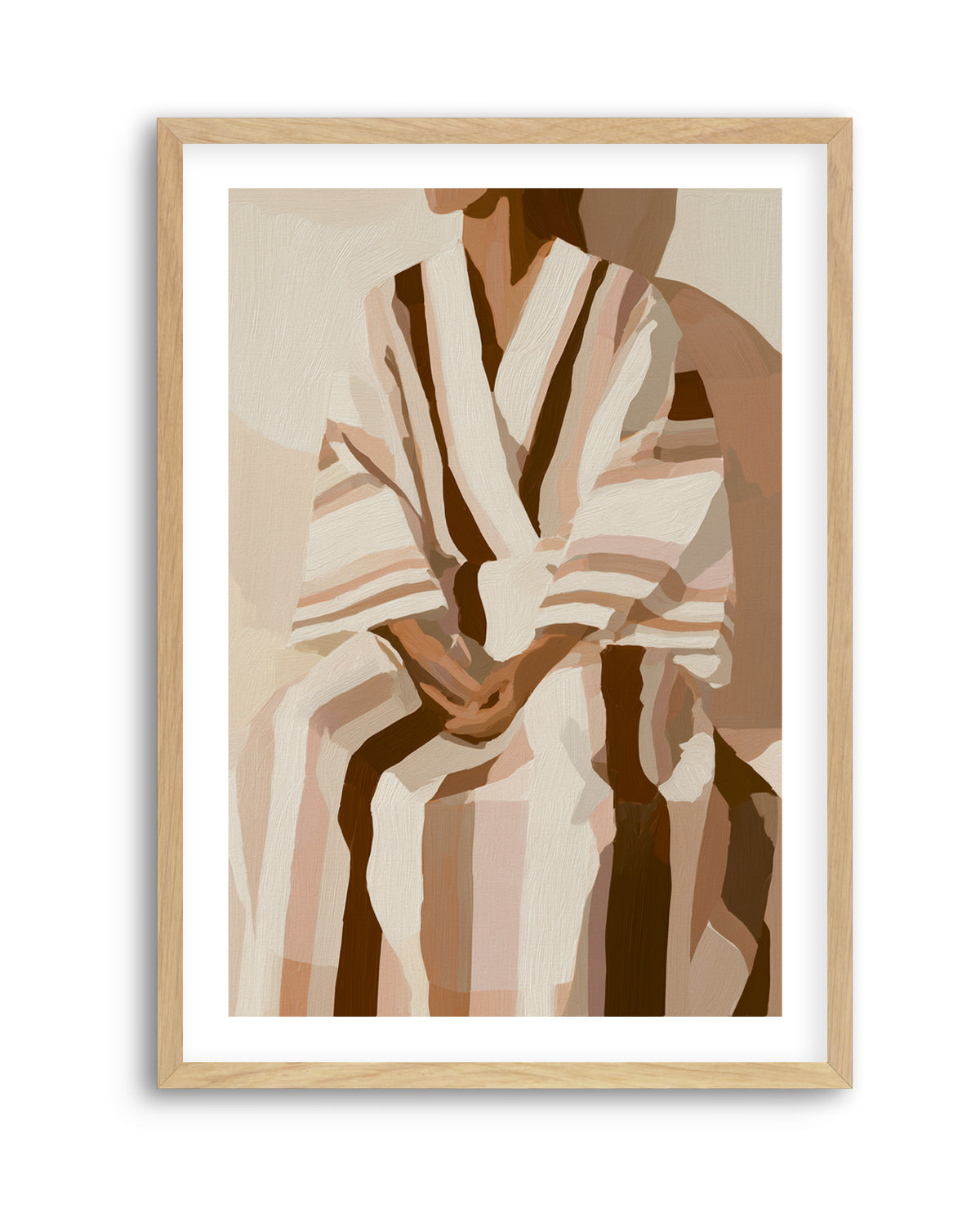 Striped Kimono I | Art Print from Olive et Oriel where you can shop wallpaper and artworks online