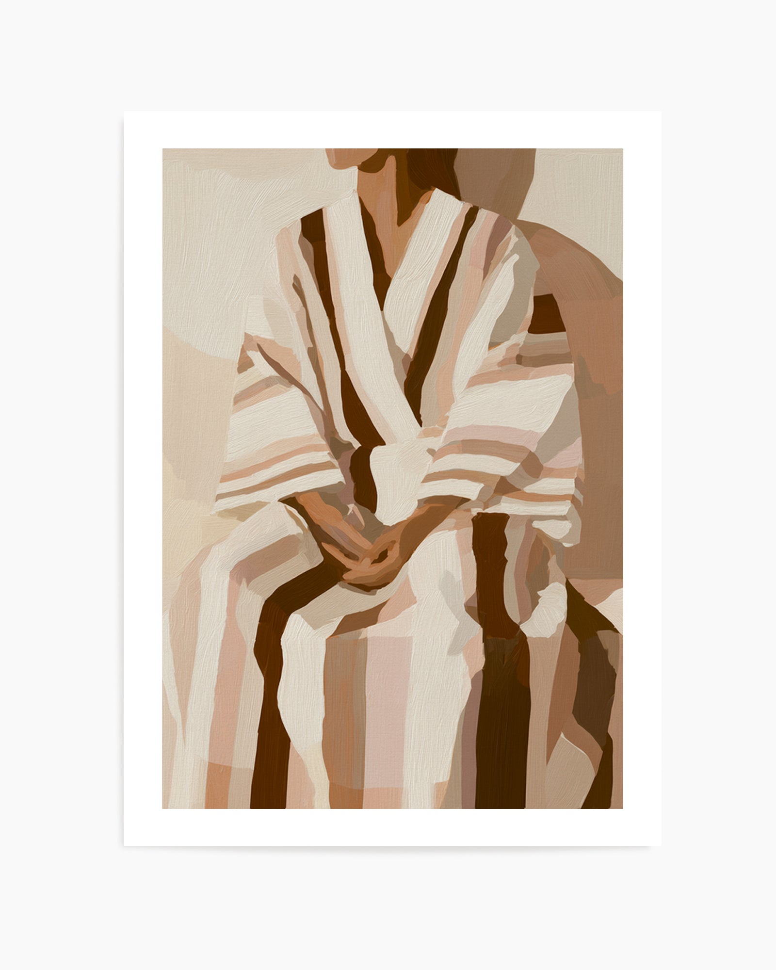 Striped Kimono I | Art Print from Olive et Oriel where you can shop wallpaper and artworks online