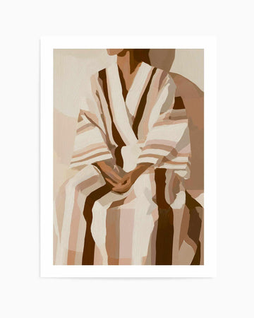 Striped Kimono I | Art Print from Olive et Oriel where you can shop wallpaper and artworks online