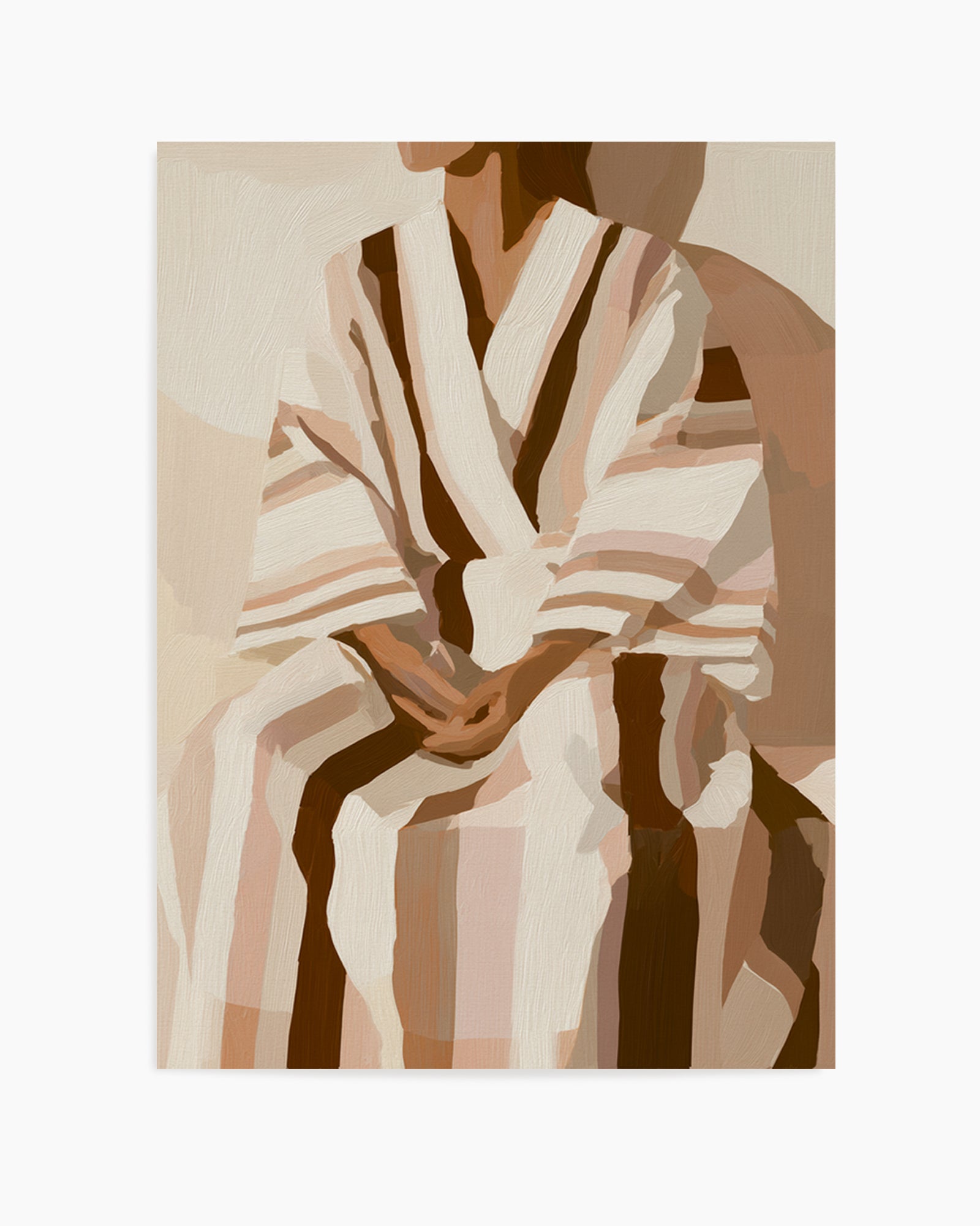 Striped Kimono I | Art Print from Olive et Oriel where you can shop wallpaper and artworks online