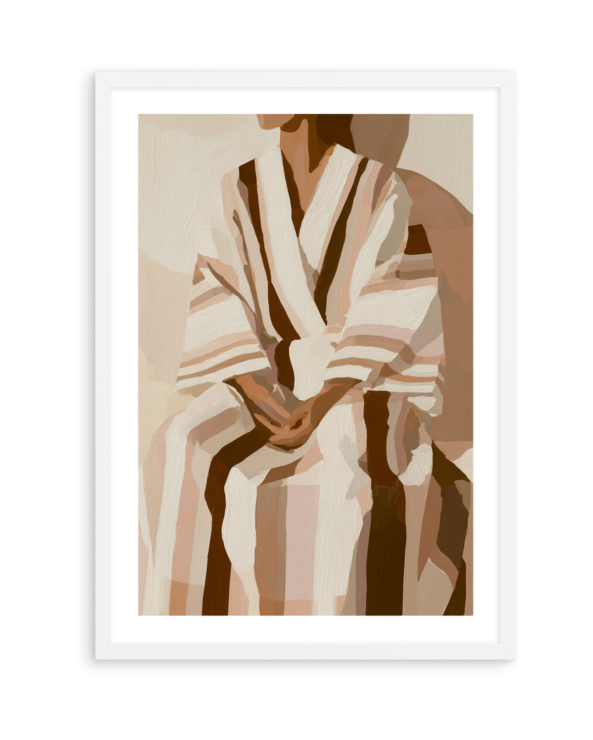Striped Kimono I | Art Print from Olive et Oriel where you can shop wallpaper and artworks online