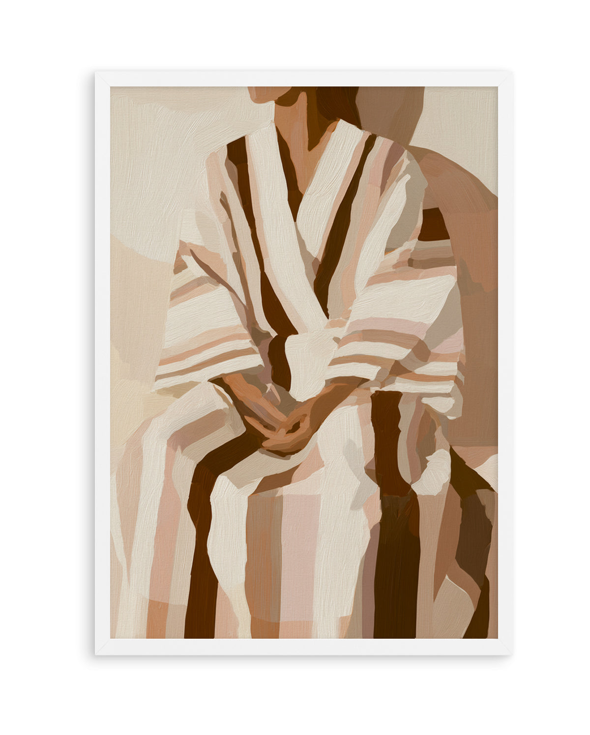 Striped Kimono I | Art Print from Olive et Oriel where you can shop wallpaper and artworks online