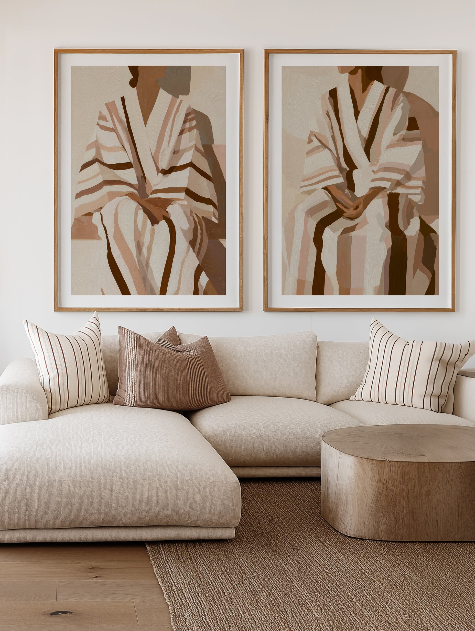 Striped Kimono I | Art Print from Olive et Oriel where you can shop wallpaper and artworks online