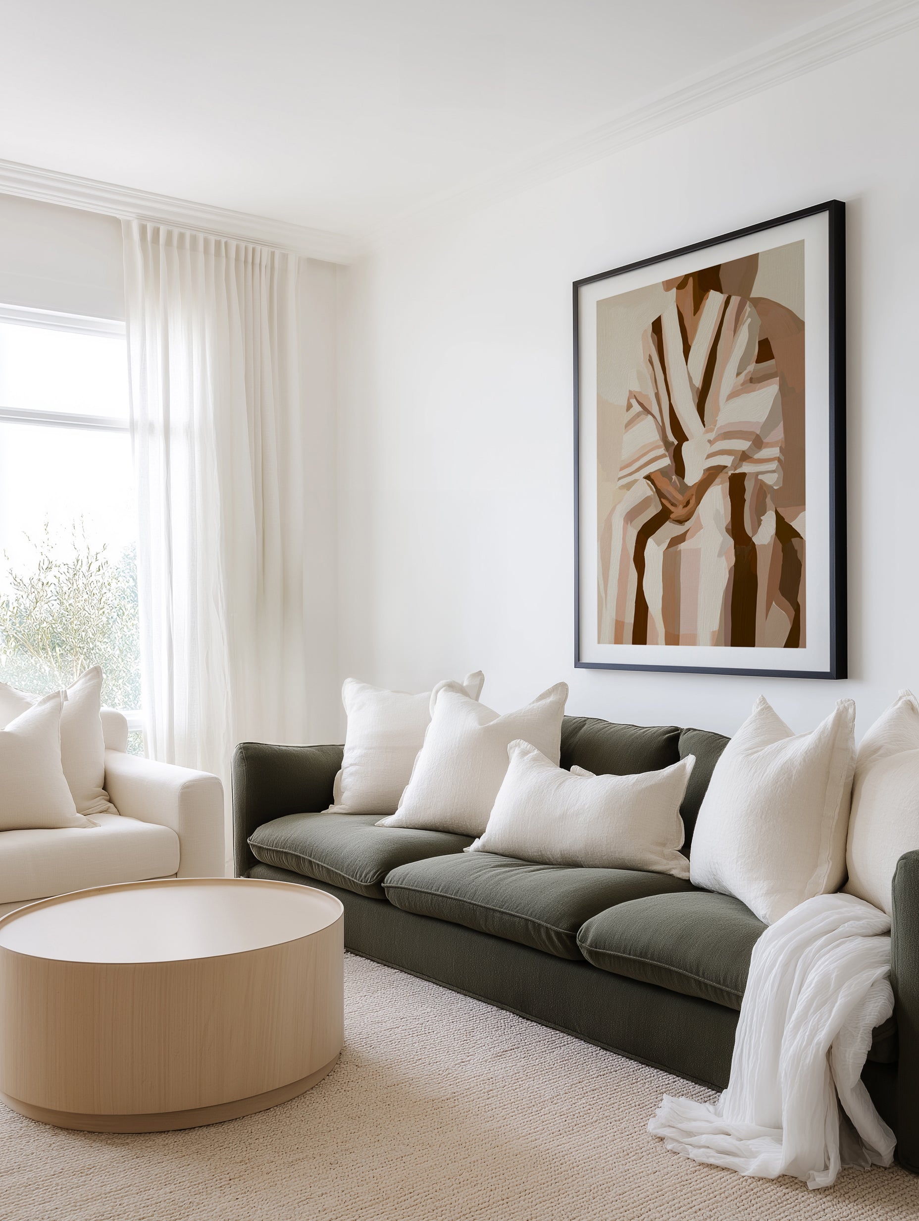 Striped Kimono I | Art Print from Olive et Oriel where you can shop wallpaper and artworks online