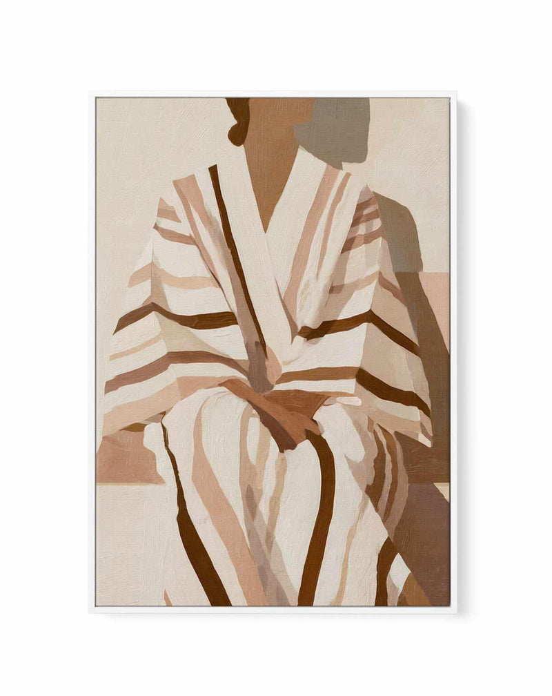 Striped Kimono II | Framed Canvas Art Print from Olive et Oriel where you can shop wallpaper and artworks online